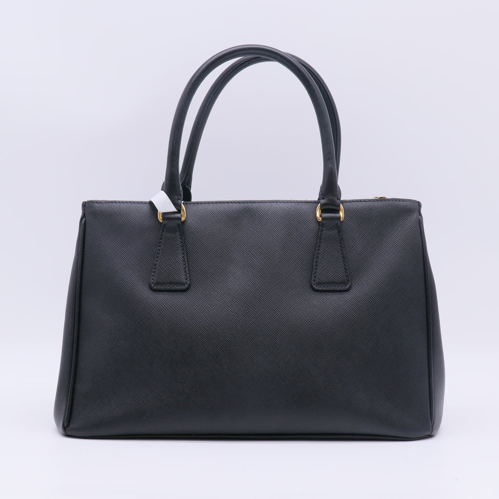 Prada Small Galleria Saffiano Leather Double Zip Tote Bag B23346