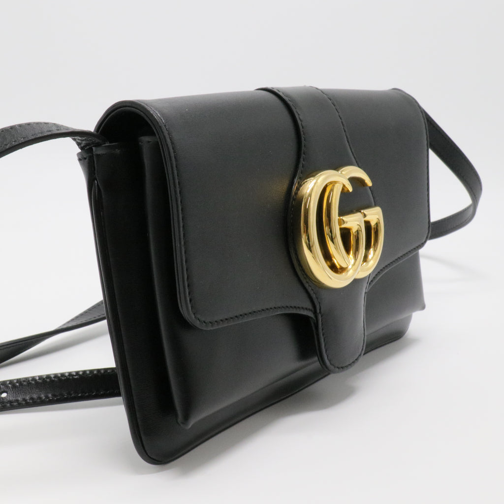 Black Smooth Calfskin Leather Small Arli Bag