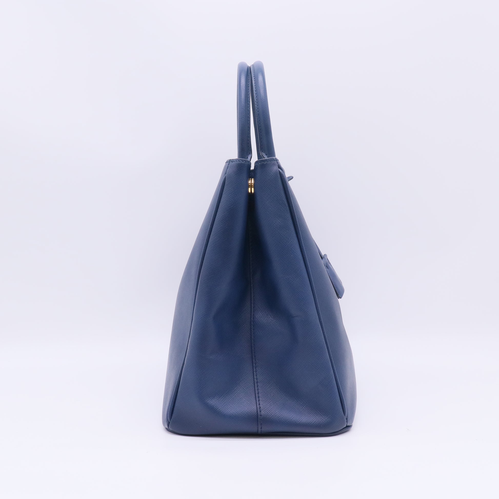 Prada Saffiano Lux Large Galleria Double Zip Tote Bluette B23761