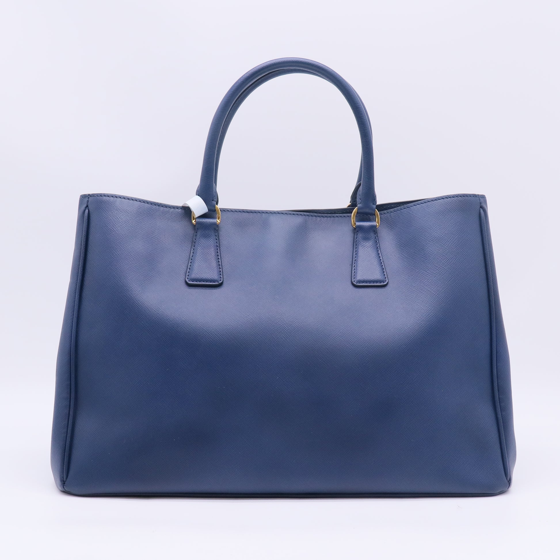 Prada Saffiano Lux Large Galleria Double Zip Tote Bluette B23761