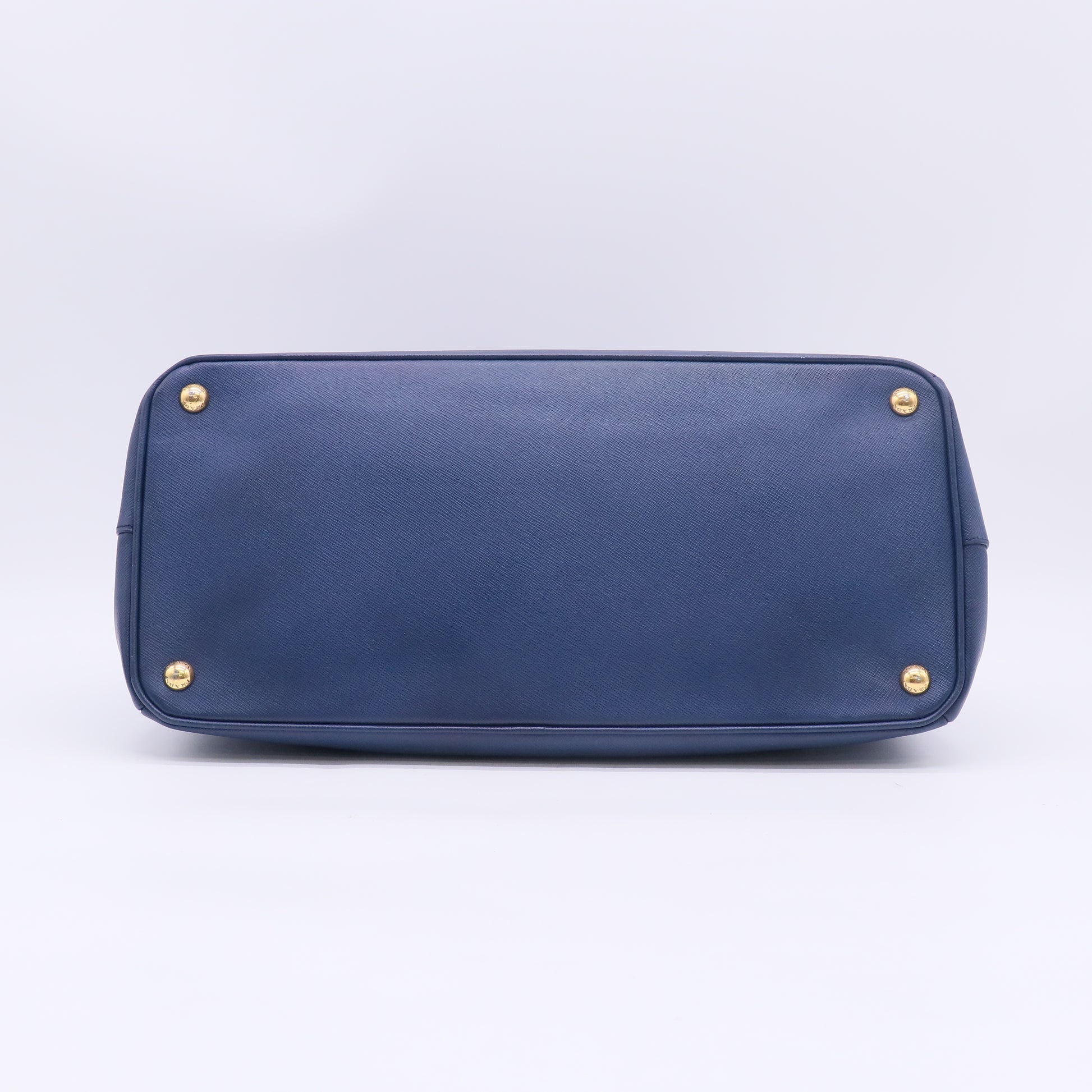 Prada Saffiano Lux Large Galleria Double Zip Tote Bluette B23761