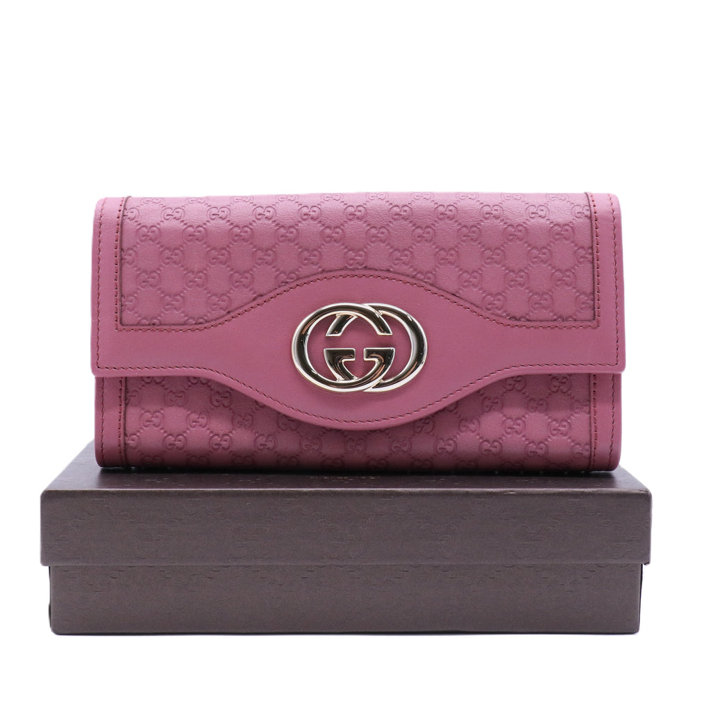 Gucci interlocking GG Striped long wallet