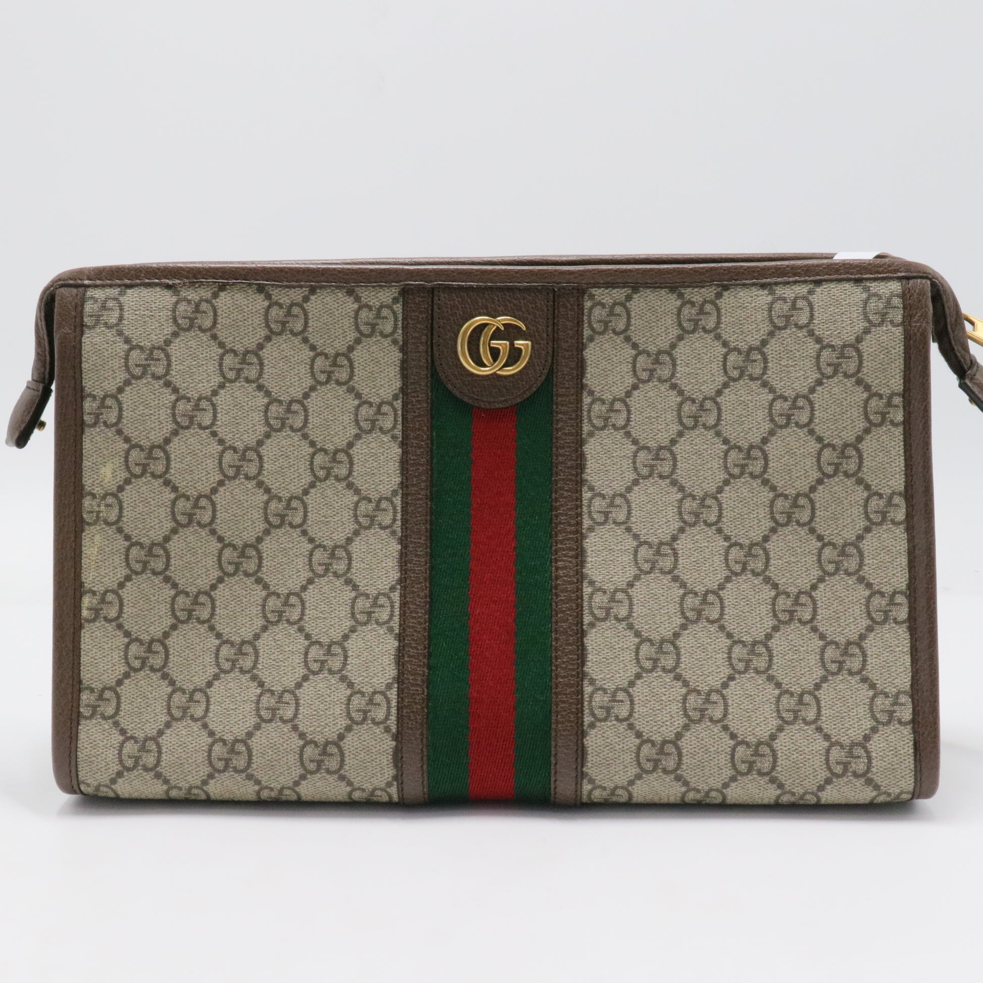 Ophidia Chain Shoulder Bag GG Coated Canvas Medium