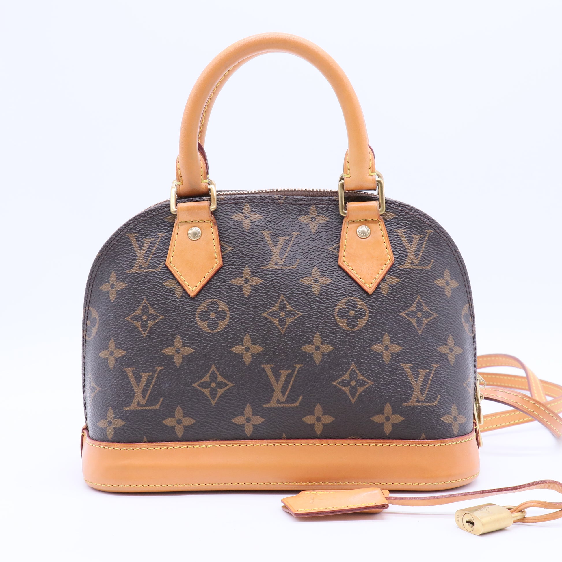Alma Handbag Monogram Canvas BB