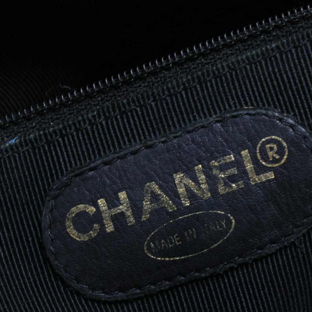 Vintage Black Caviar Leather Shopper