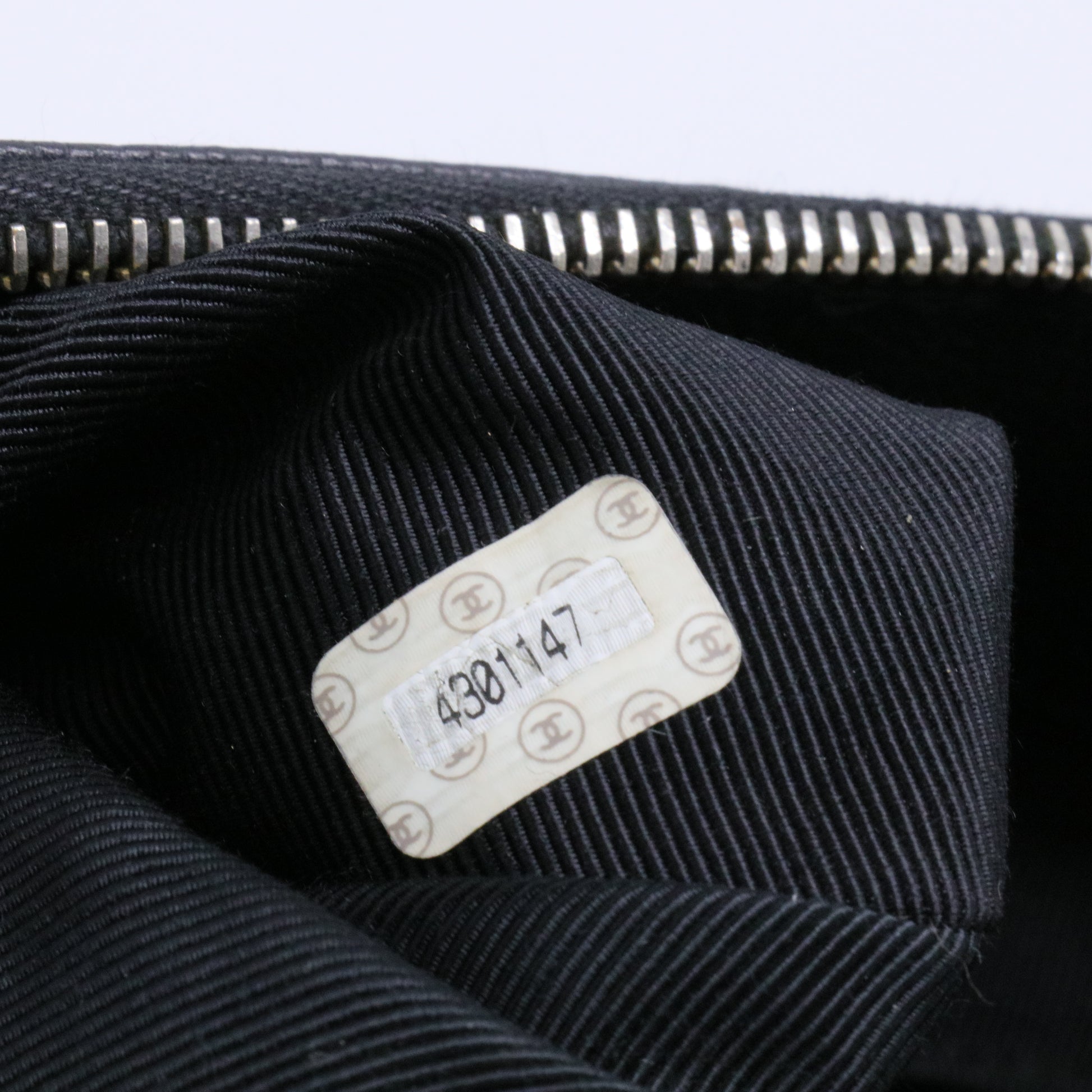 Vintage Black Caviar Leather Shopper