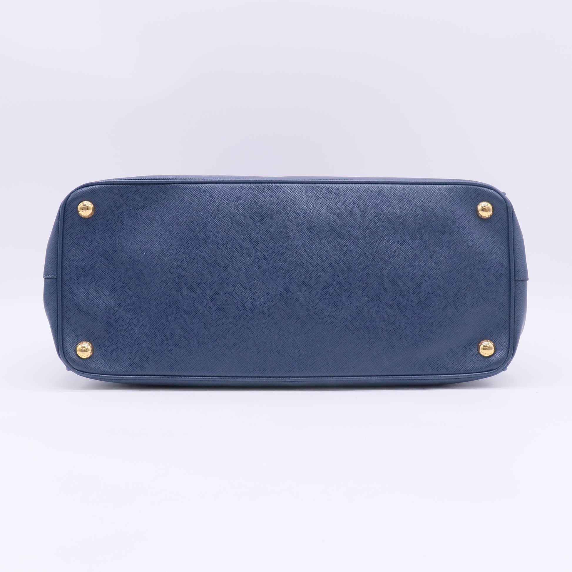 Bluette Saffiano Lux Leather Double Zip Large Tote Bag B23886