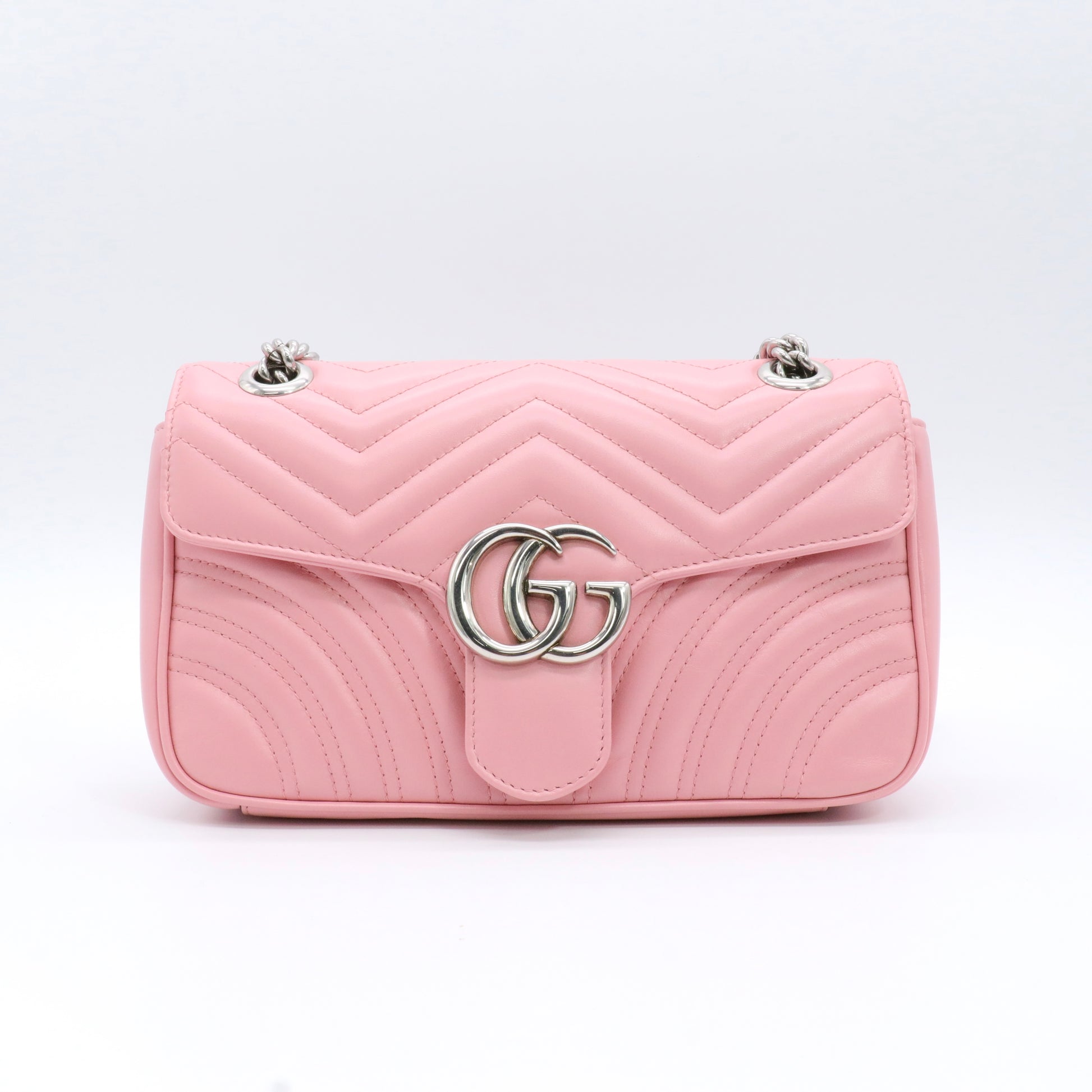 GG Marmont Flap Bag Matelasse Leather Small twins