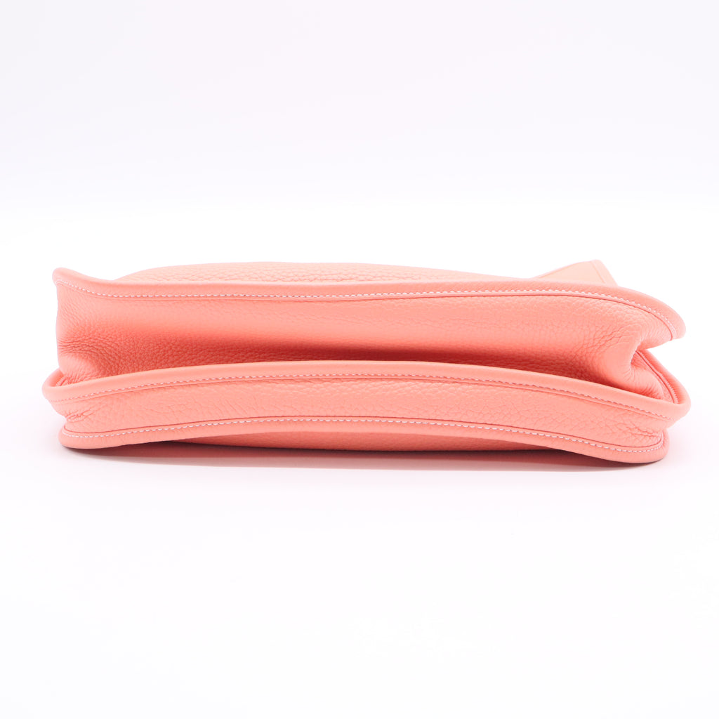 Hermes Taurillon Clemence Evelyne PM Rose Jaipur LDJ2643  twins