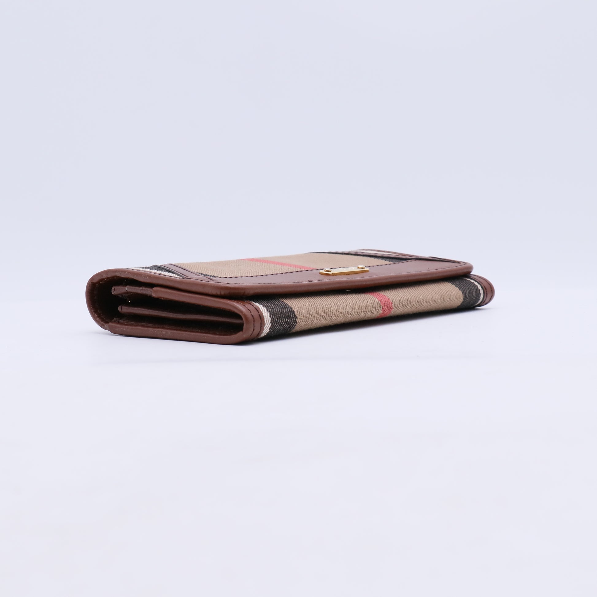 Burberry House Check Bridle Leighton Continental Wallet W21319