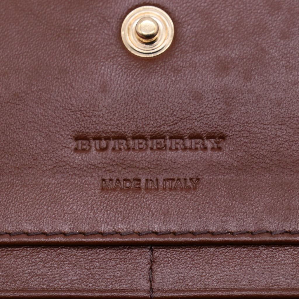 Burberry House Check Bridle Leighton Continental Wallet W21319
