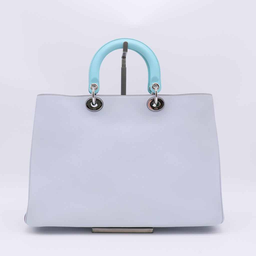 Large Dior Diorissimo Bag in Tri-Color Gray B22718