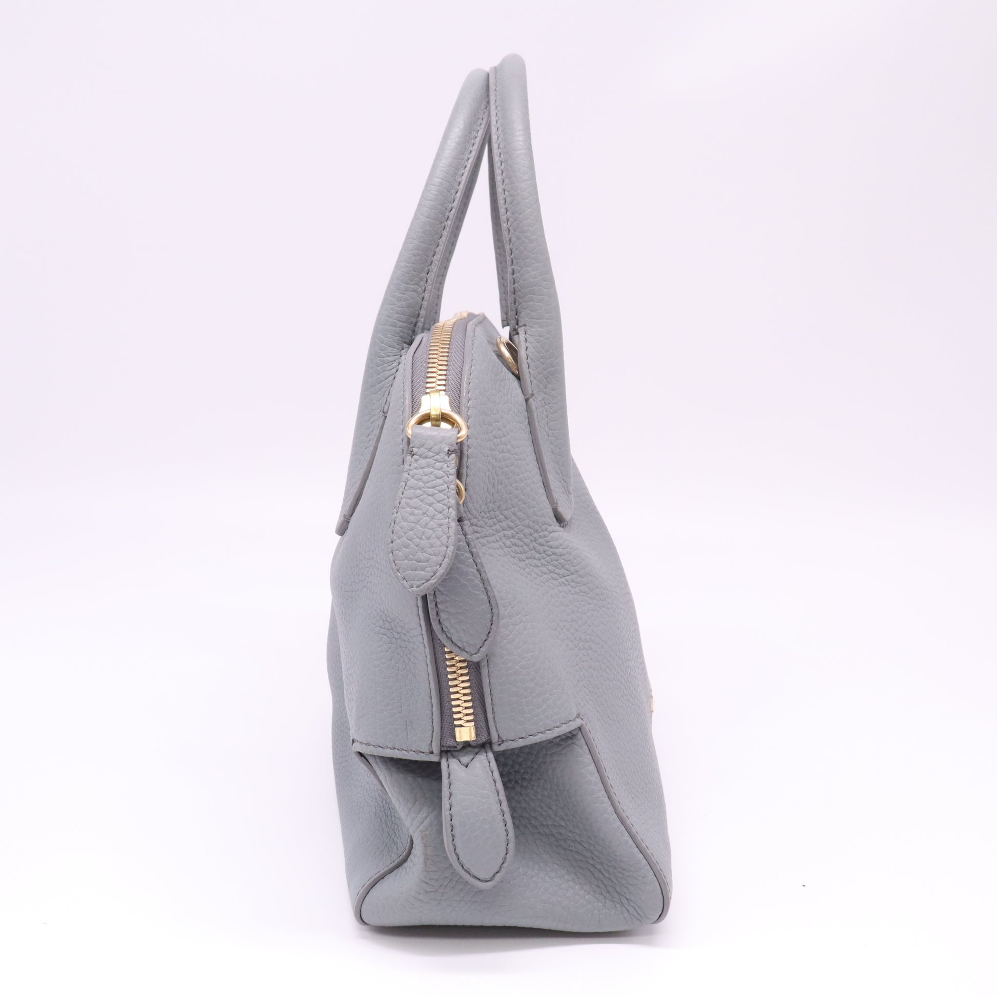 Burberry Small Greenwood Grainy Leather Bowling Bag B23104