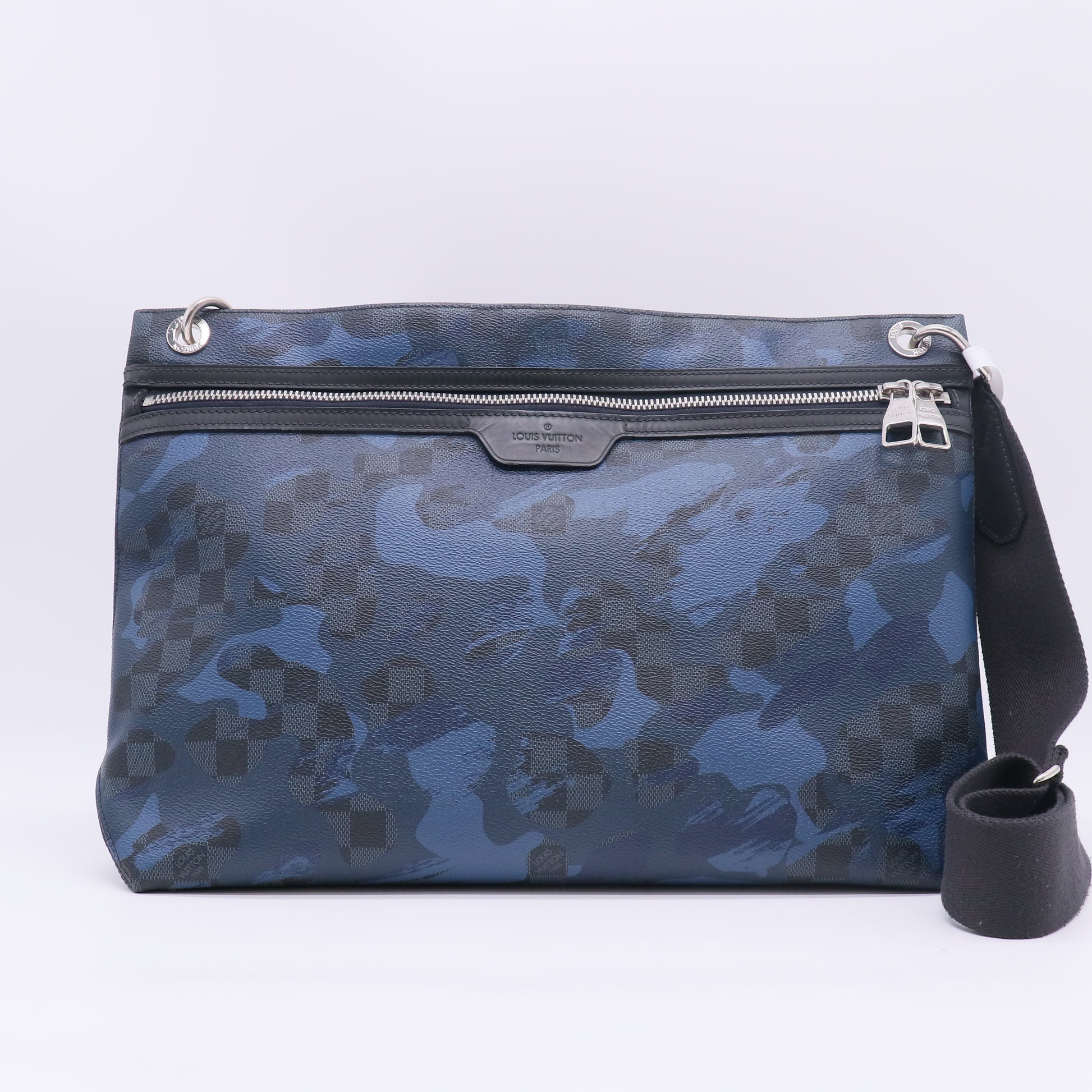 Hunter Handbag Limited Edition Camouflage Damier Cobalt B23842