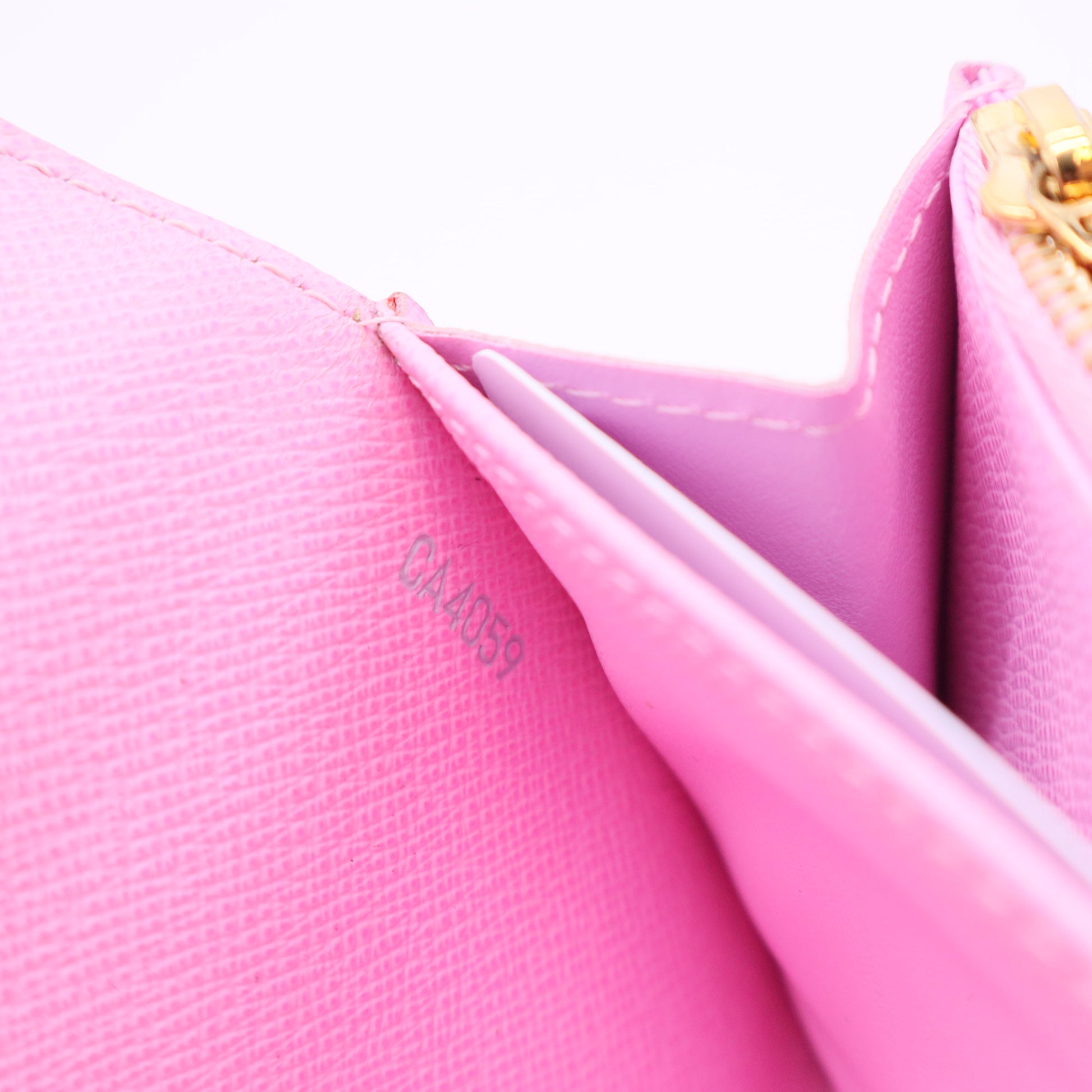 White Monogram Multicolore Canvas Sarah Wallet
