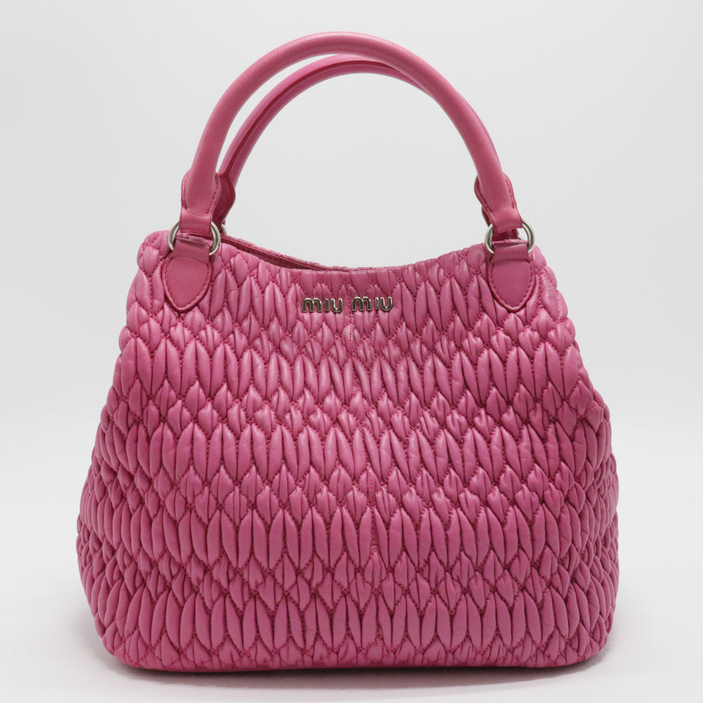 Matelassé Leather Tote Bag