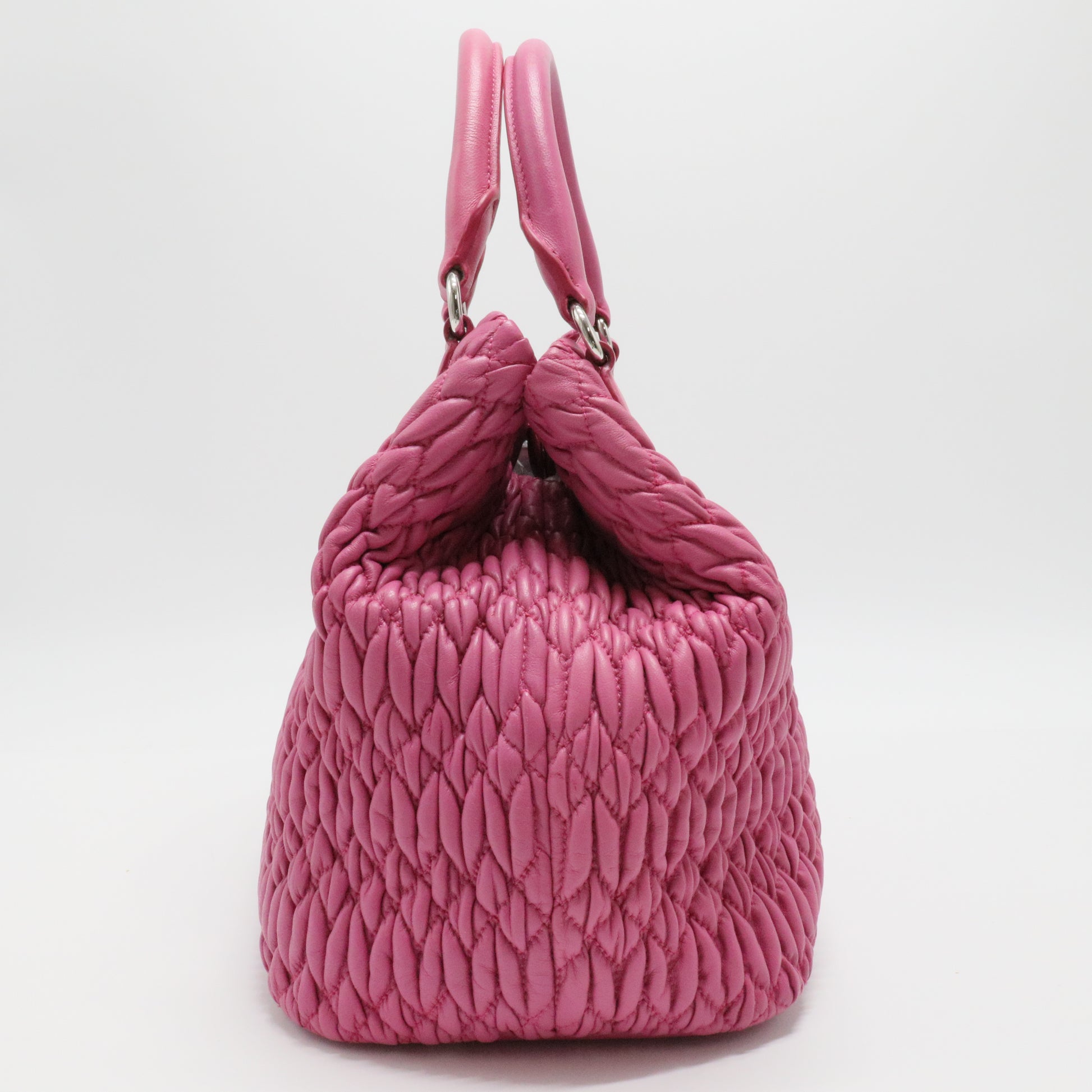 Matelassé Leather Tote Bag