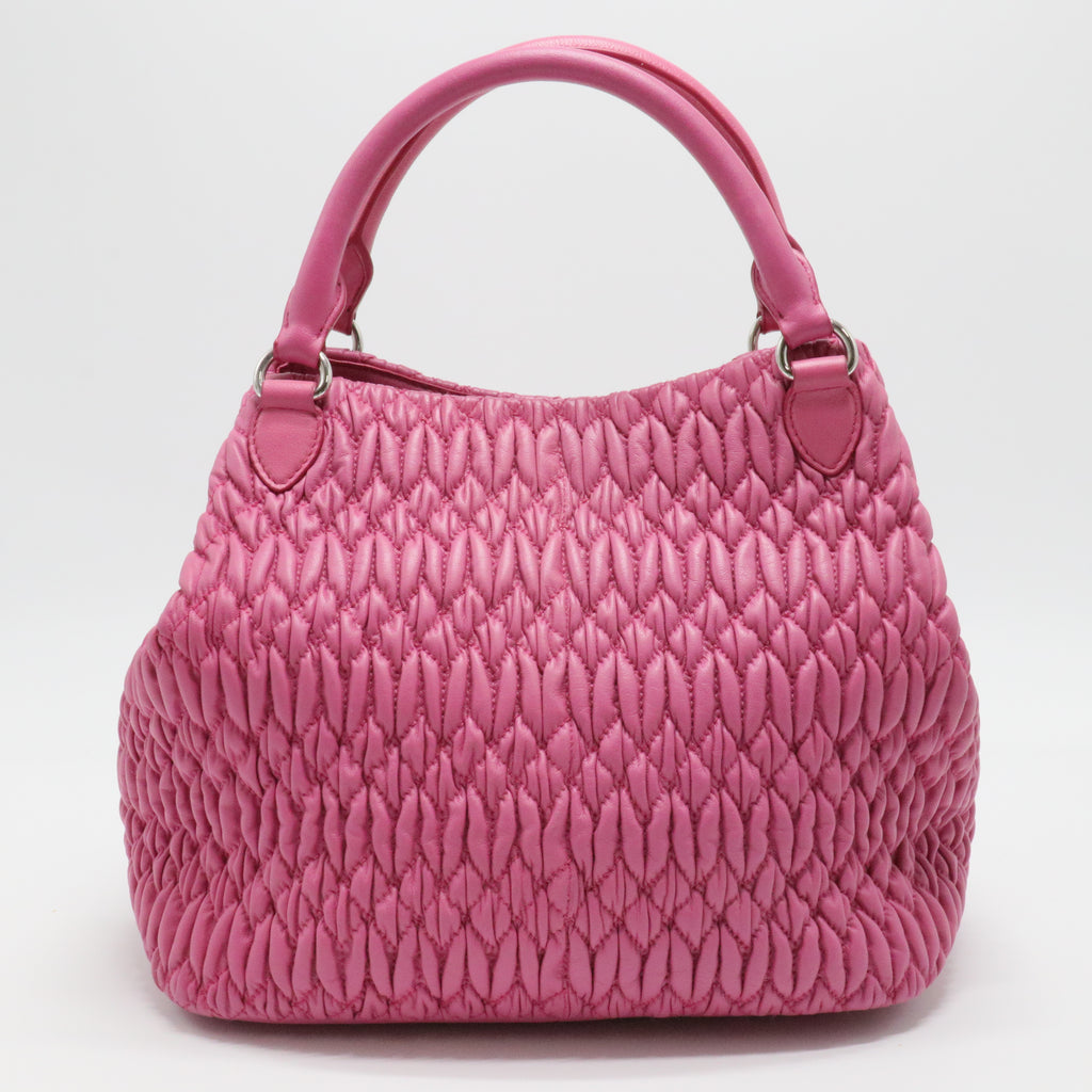 Matelassé Leather Tote Bag
