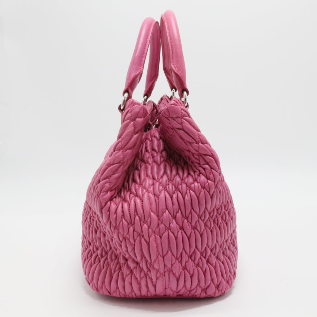 Matelassé Leather Tote Bag
