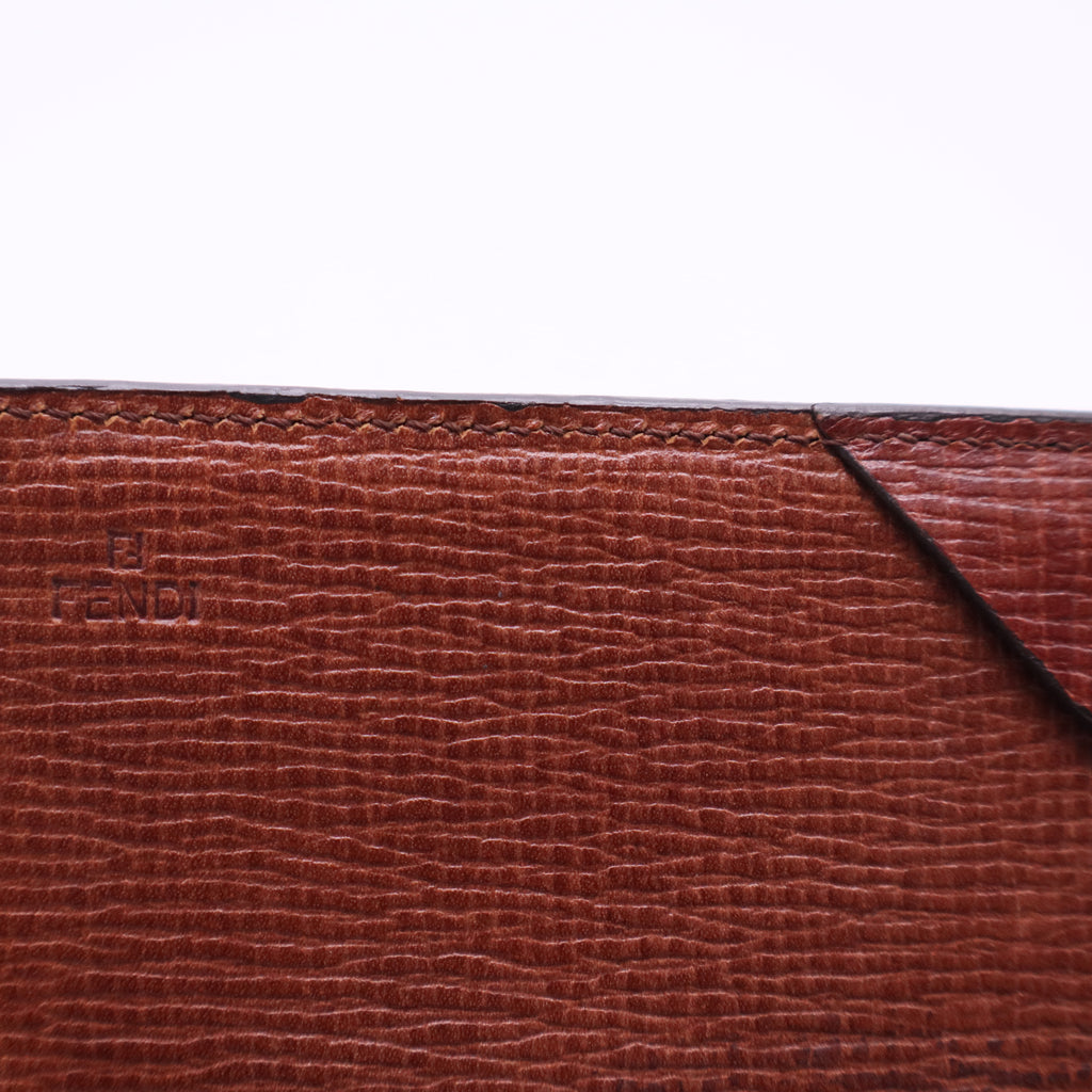 Tobacco Zucca Coated Canvas Flap Continental Wallet