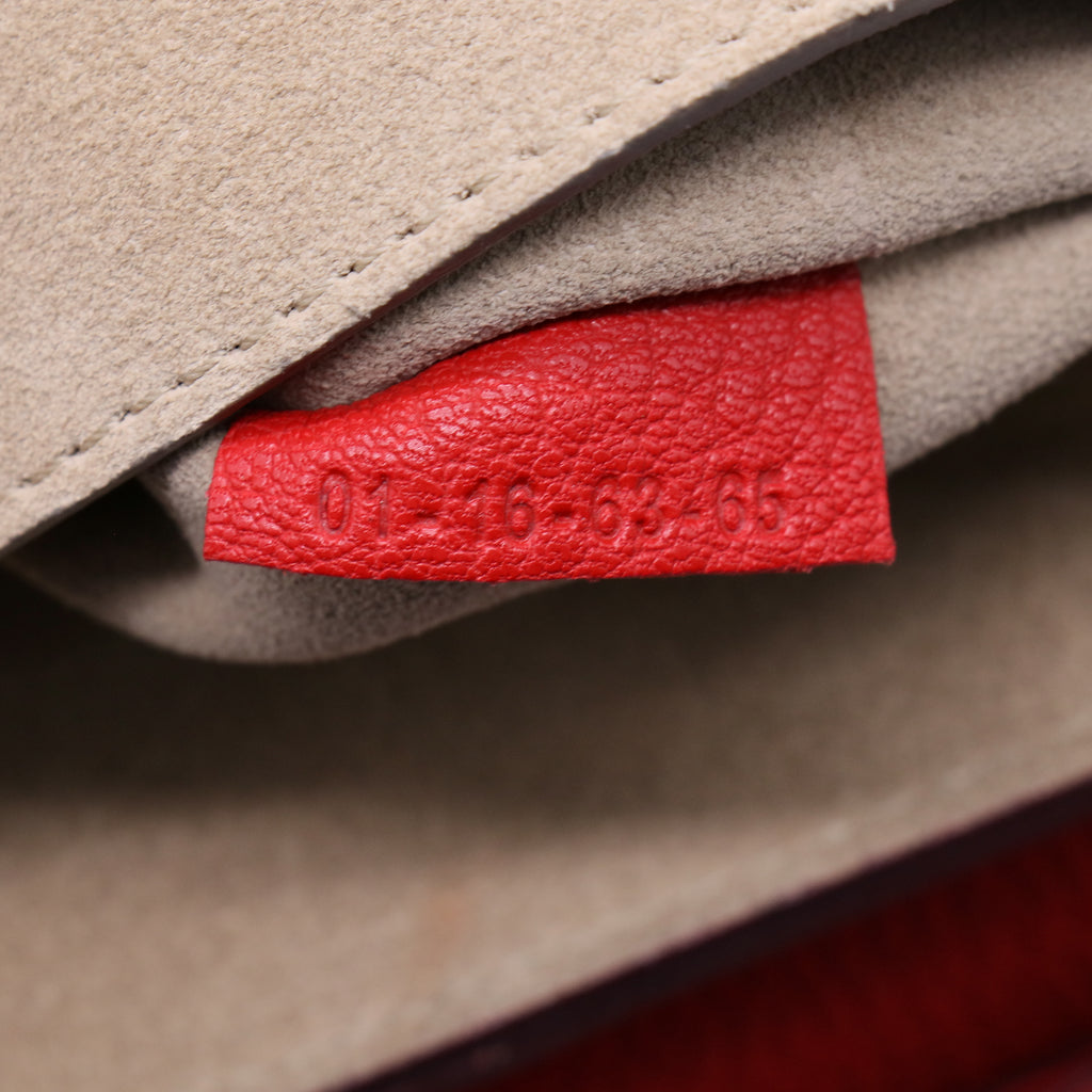 Chloe Red Grained Lambskin Drew Shoulder Bag B22007