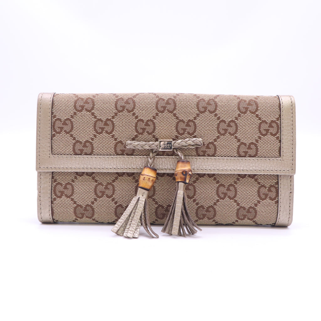 GG Canvas Canvas Continental Wallet W23672