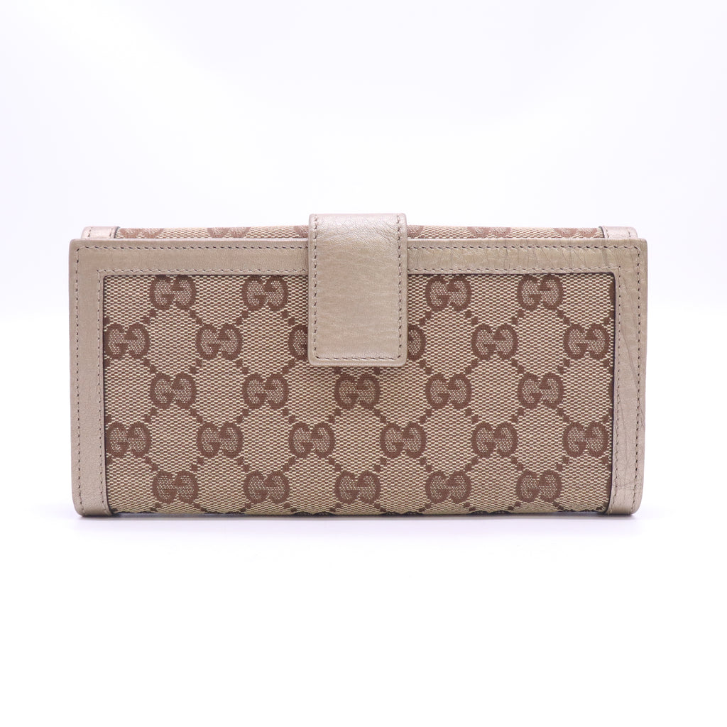 GG Canvas Canvas Continental Wallet W23672