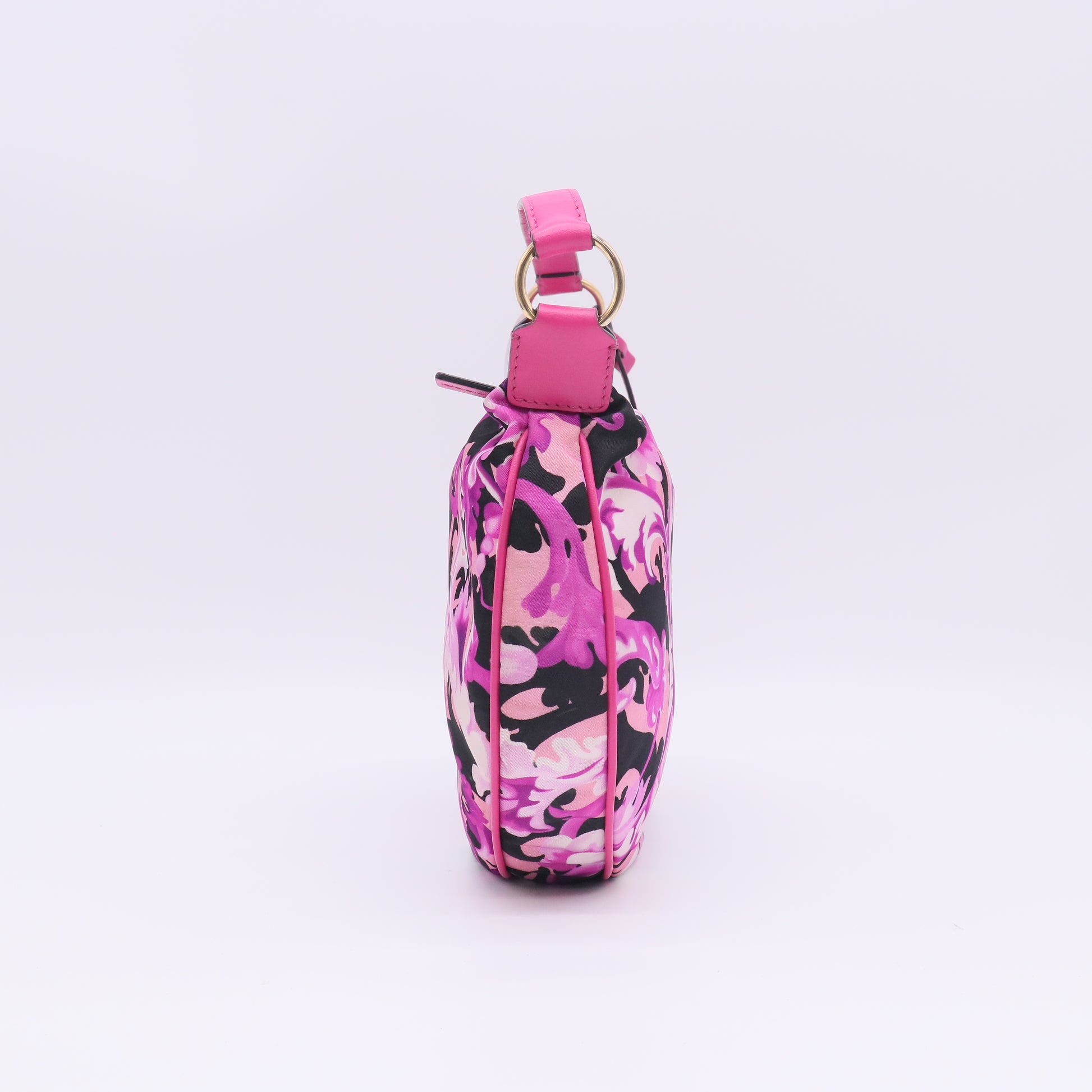 Versace Medusa Renaissance Nylon Hobo Bag B23623