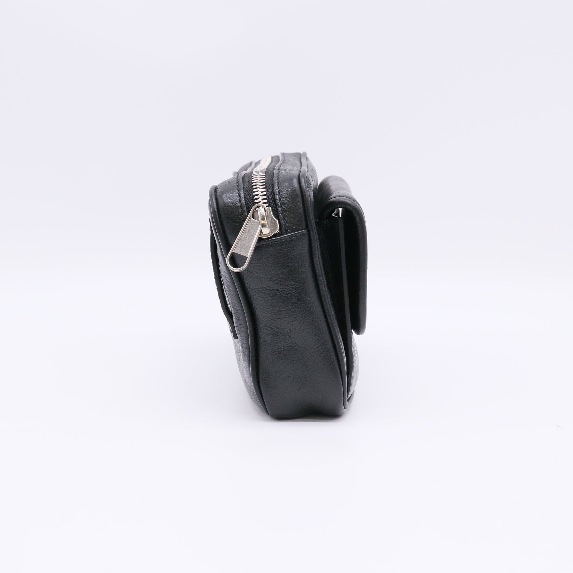 Gucci Morpheus Interlocking G Belt Bag in Black Leather B22864