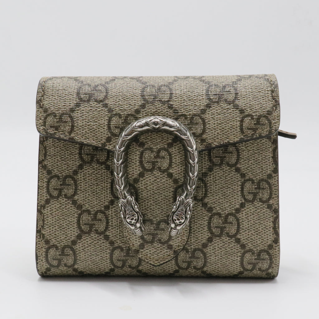 Dionysus Airpods Case with Chain GG Coated Canvas