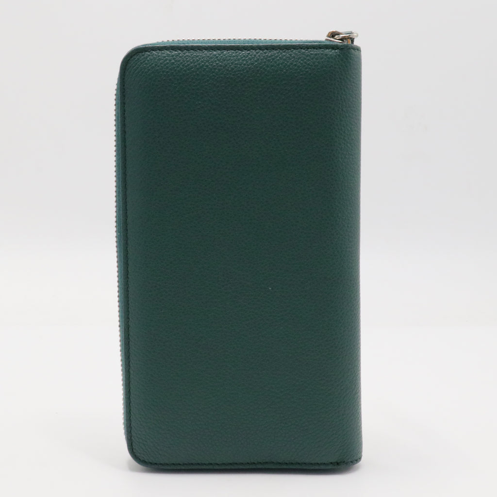 Zip Around Organizer Wallet Leather Vertical