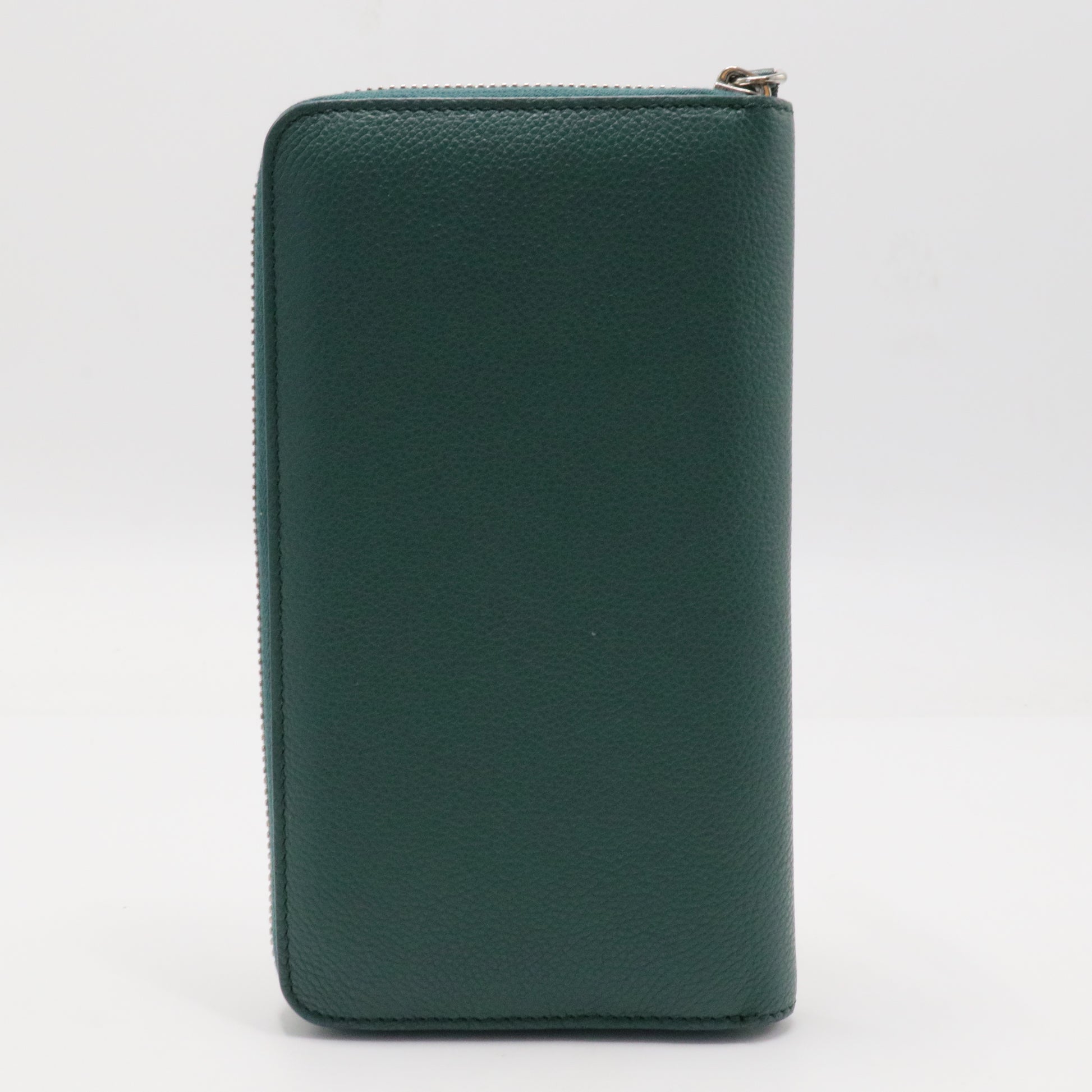 Zip Around Organizer Wallet Leather Vertical