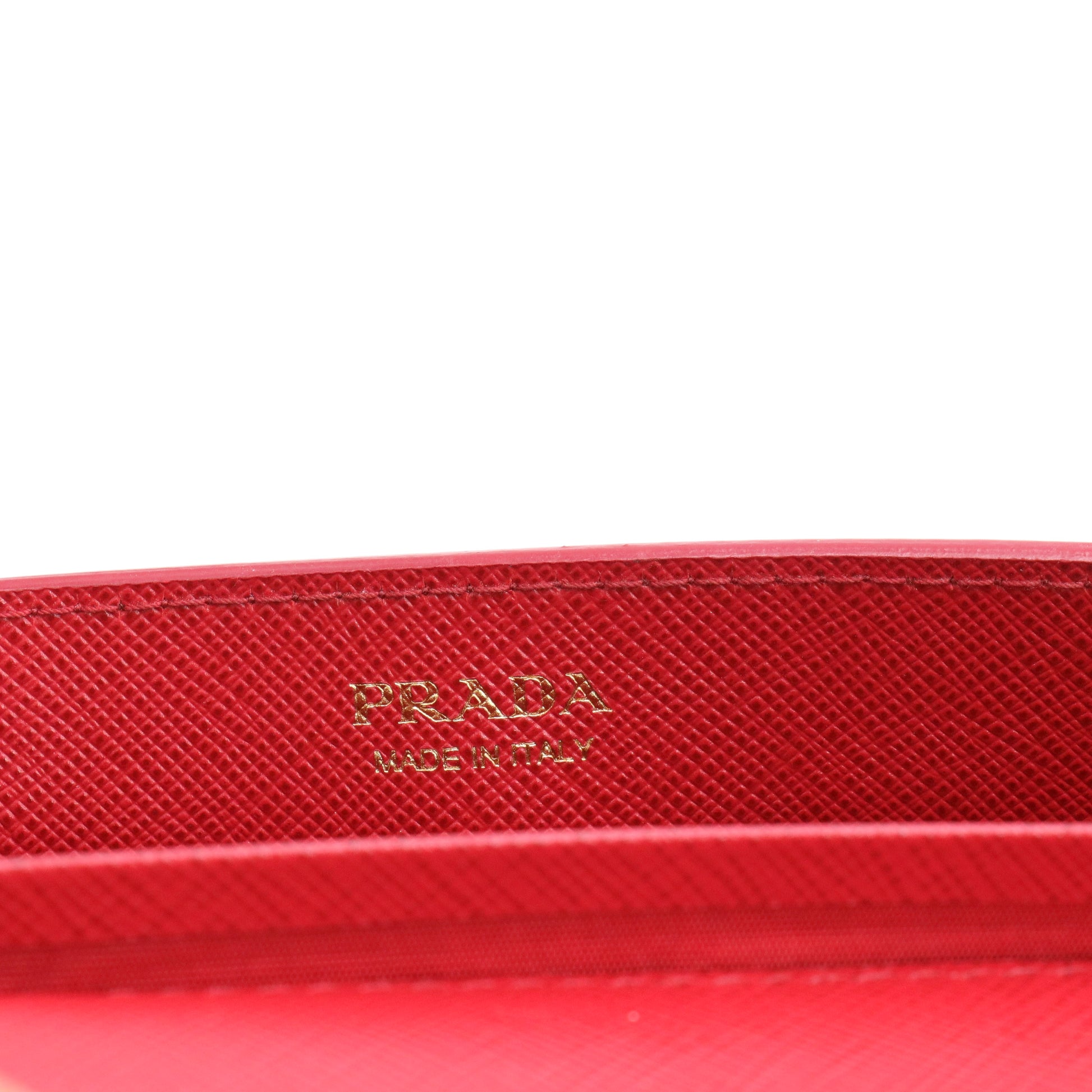 Red Saffiano Leather Envelope Wristlet Clutch twins