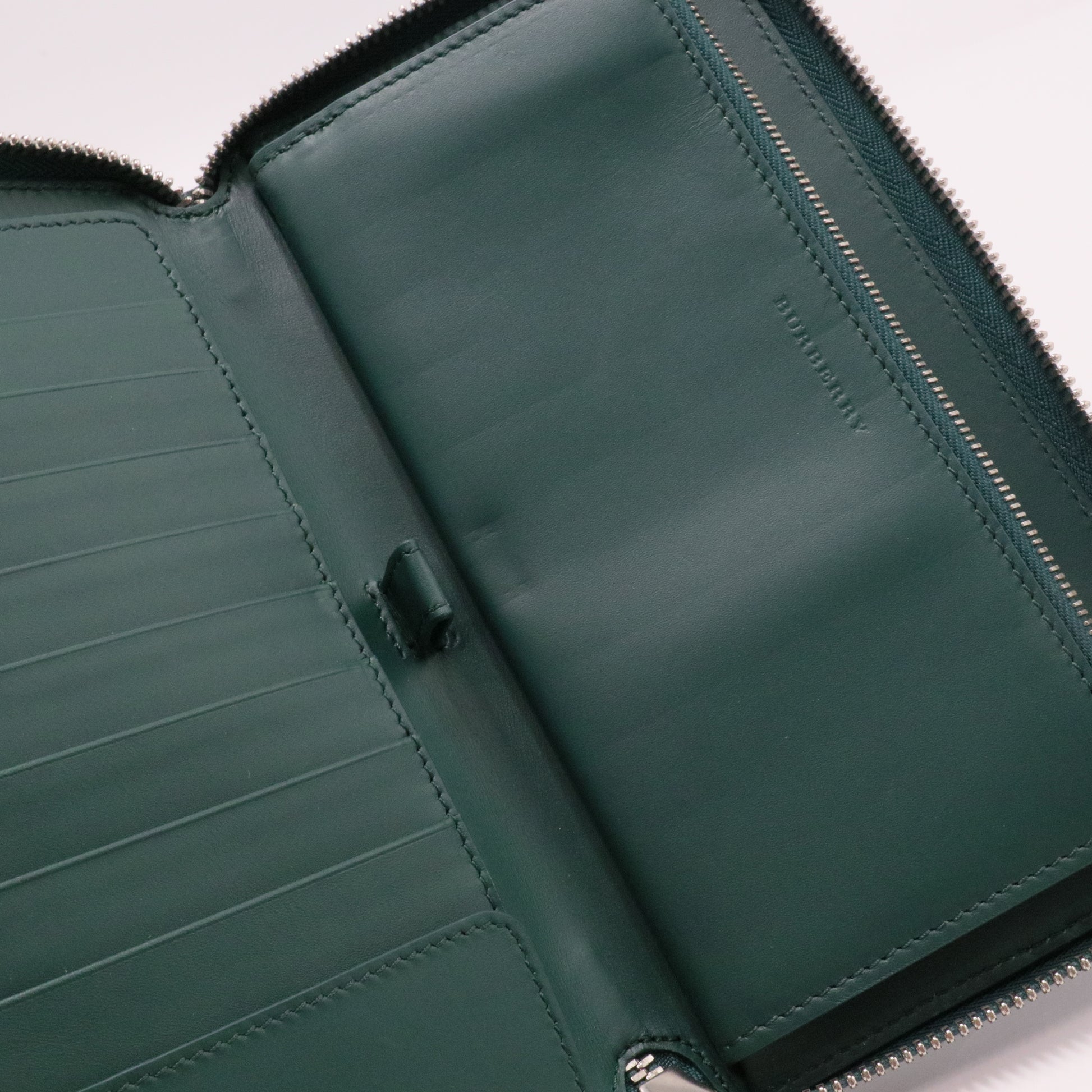 Zip Around Organizer Wallet Leather Vertical