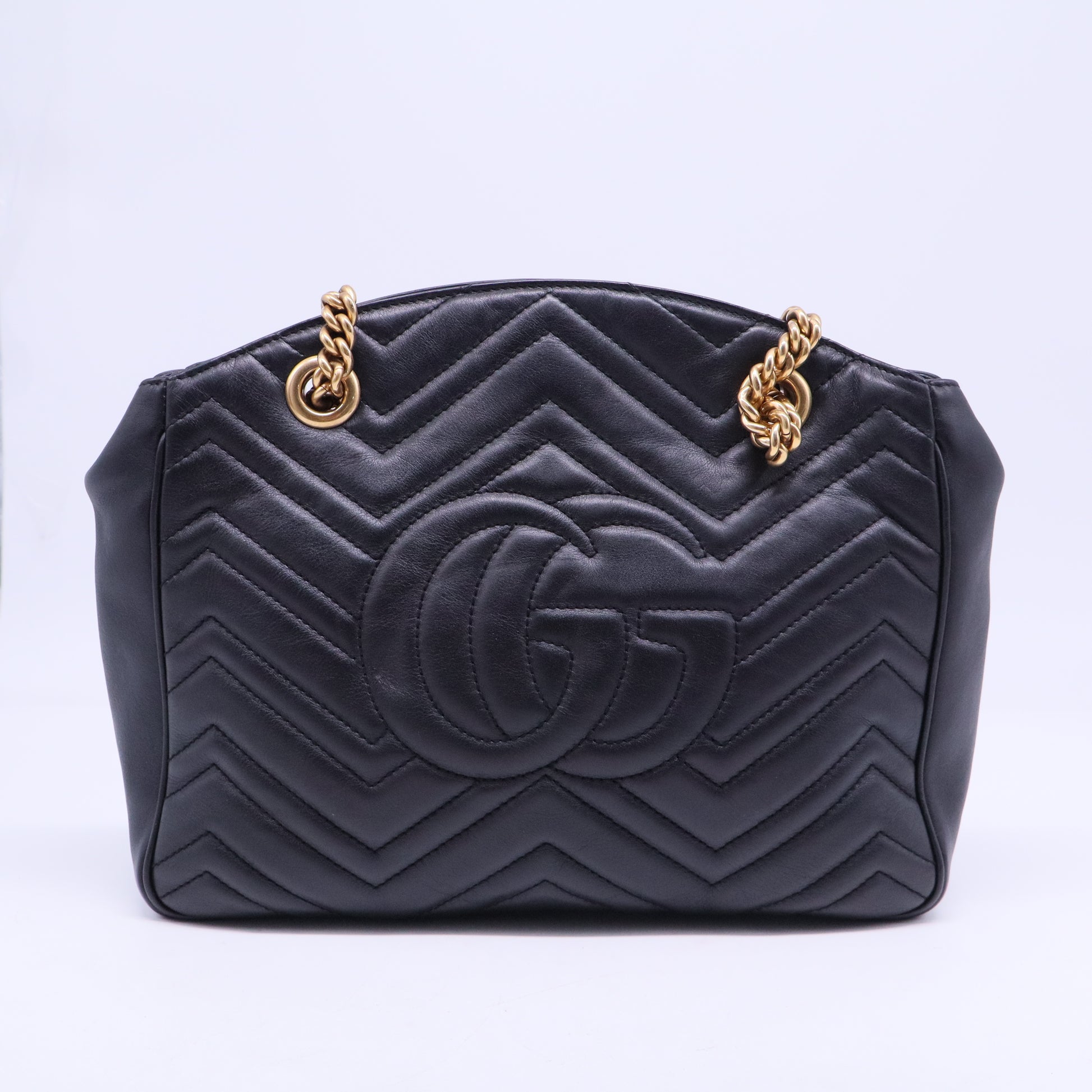 GG Marmont Chain Tote Matelasse Leather Medium