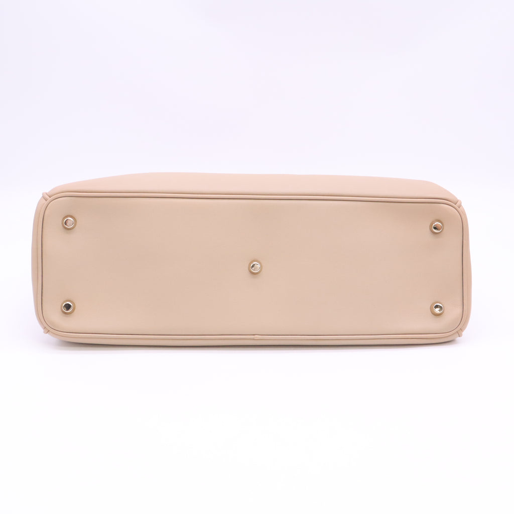 Smooth Calfskin Large Diorissimo Tote Beige Fuchsia B24747