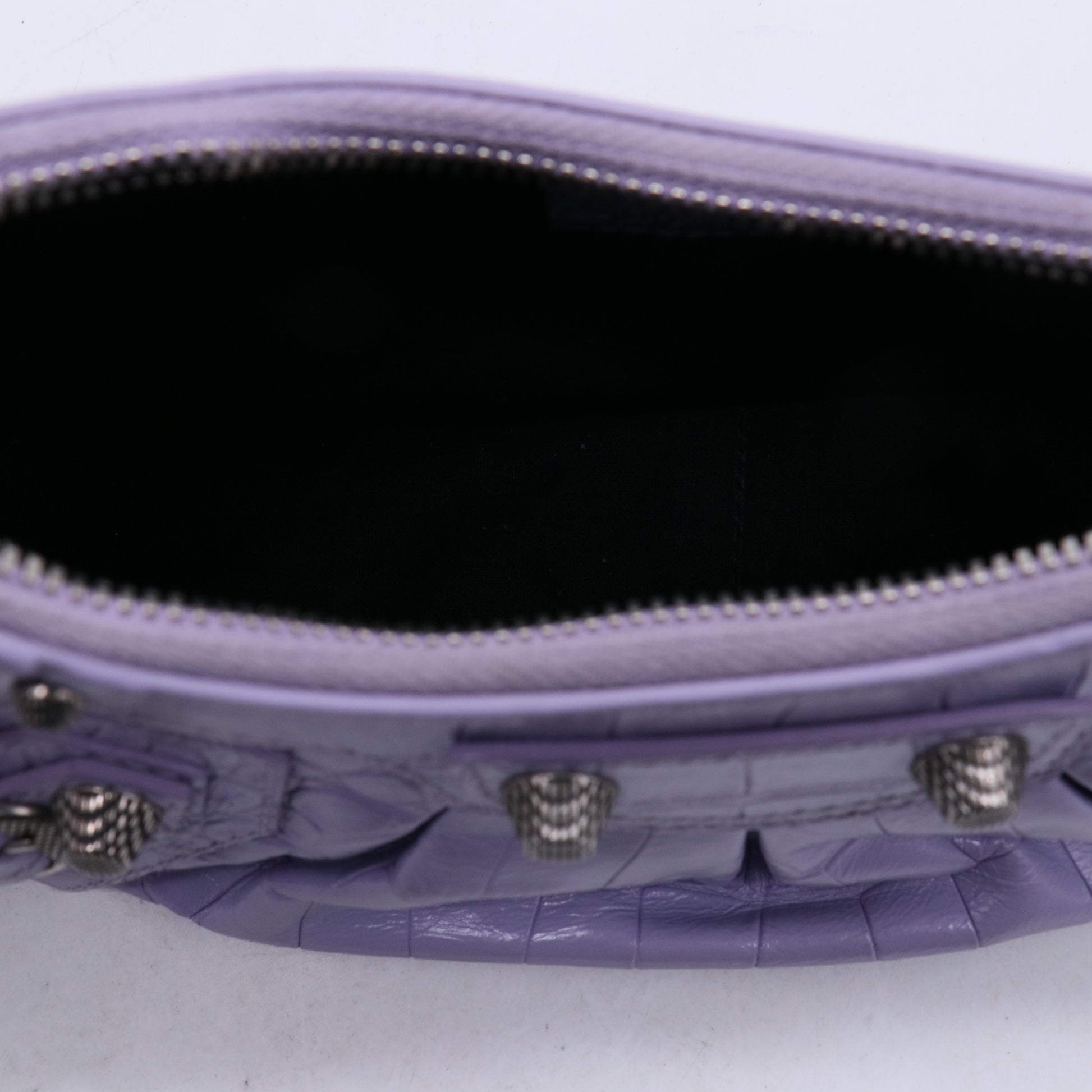 Balenciaga Crocodile Embossed Calfskin Le Cagole Shoulder Bag B21623