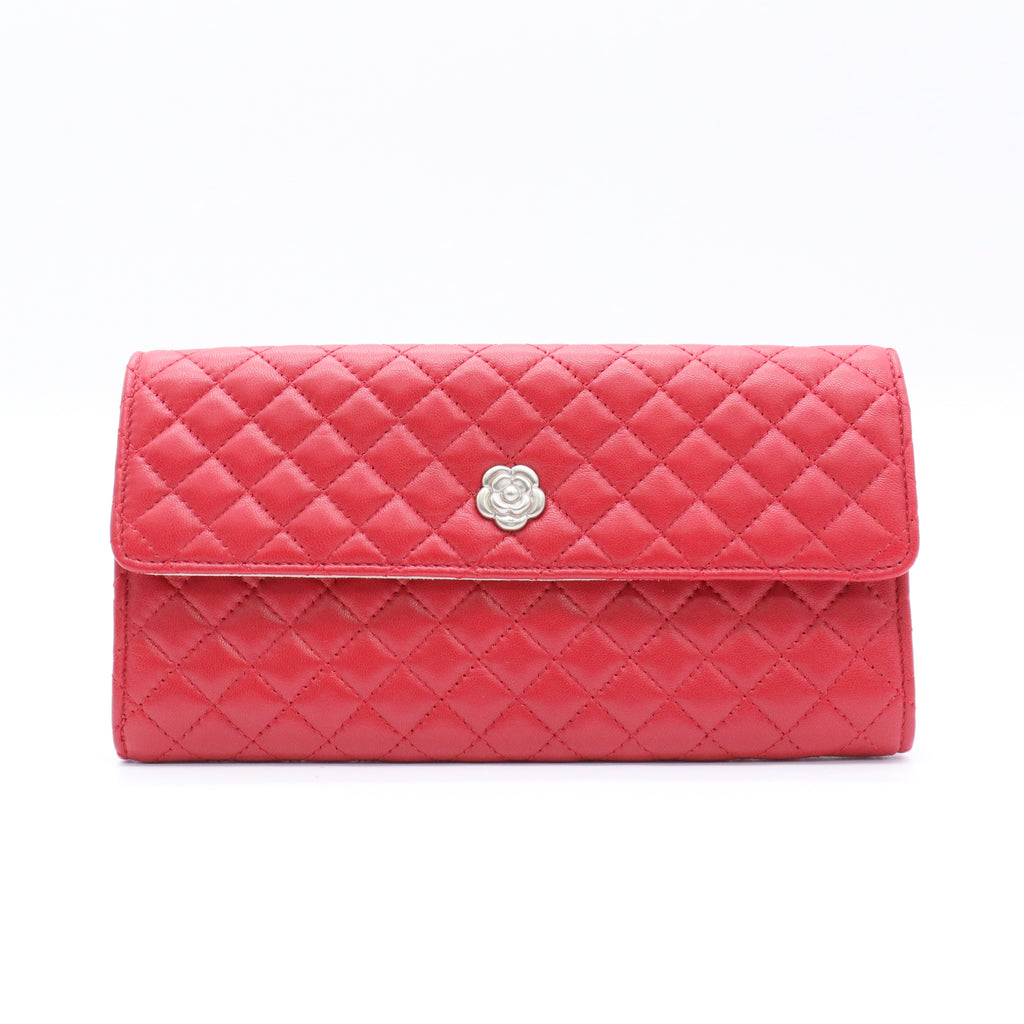 Quilted Camellia Jewelry Roll Case twins