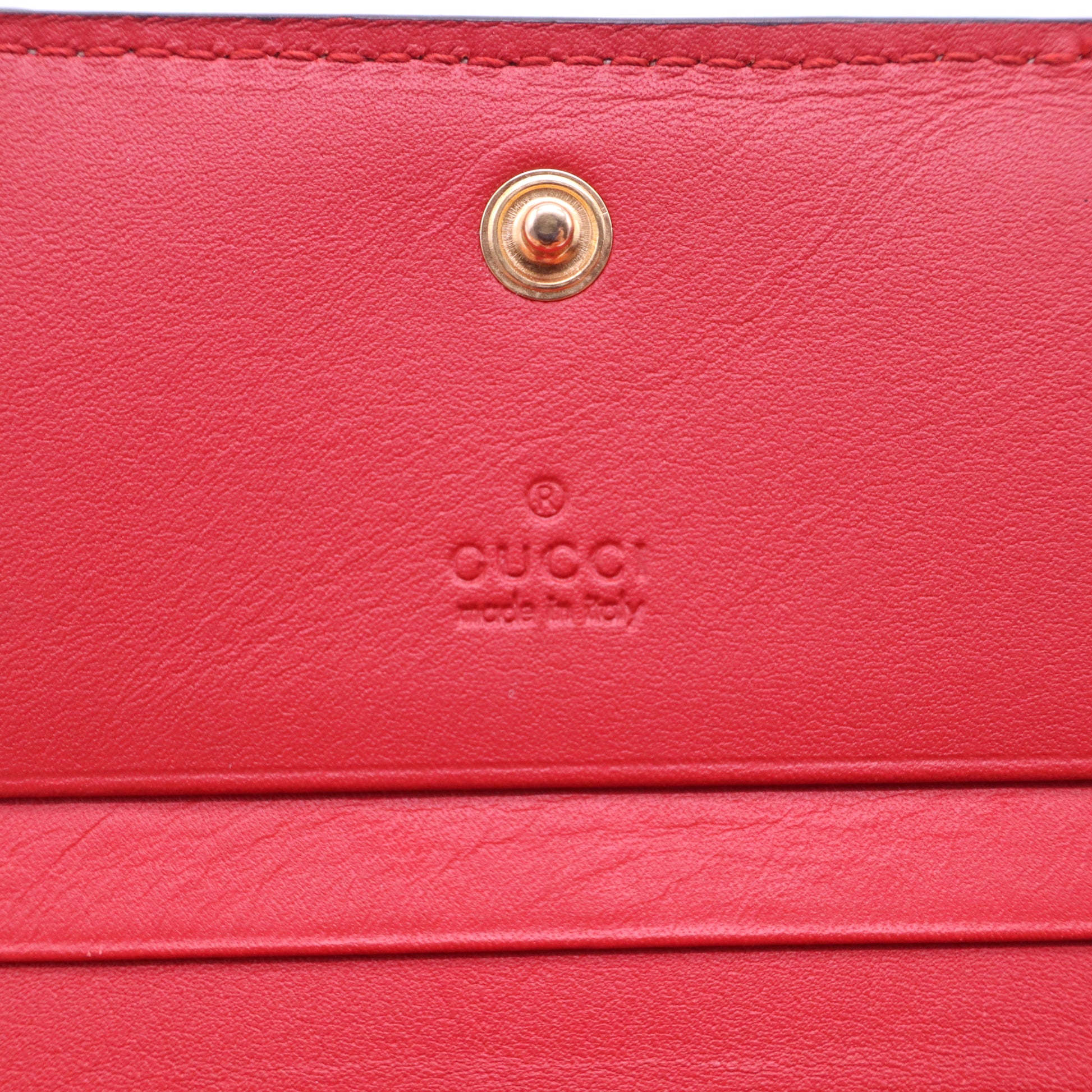 Gucci Blooms GG Supreme Canvas Card Case Wallet Blue W21315