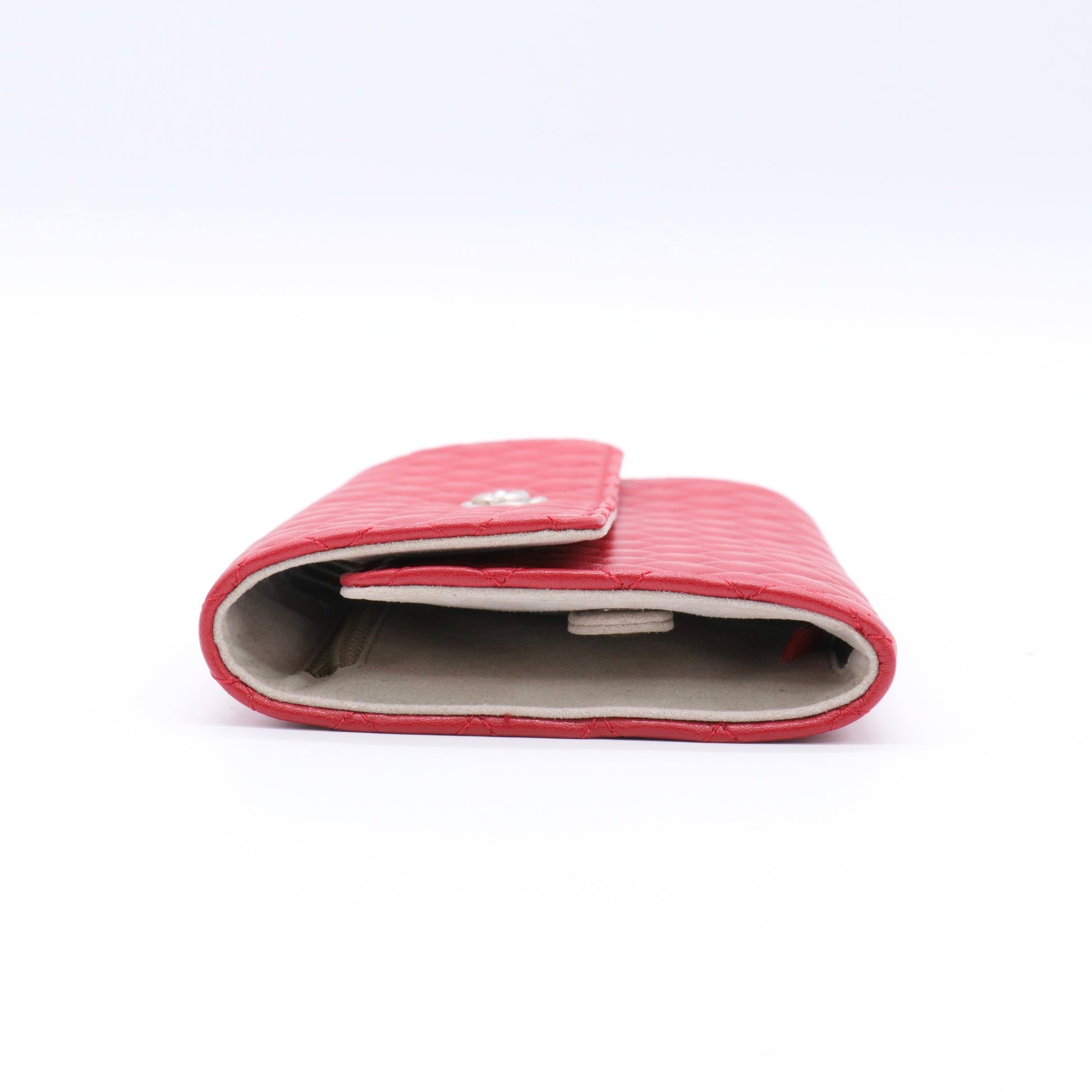 Quilted Camellia Jewelry Roll Case twins