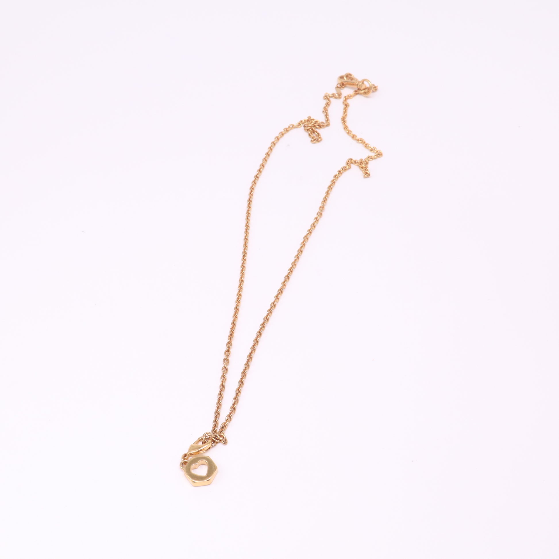 Long Chain Necklace with Heart Charm W22470