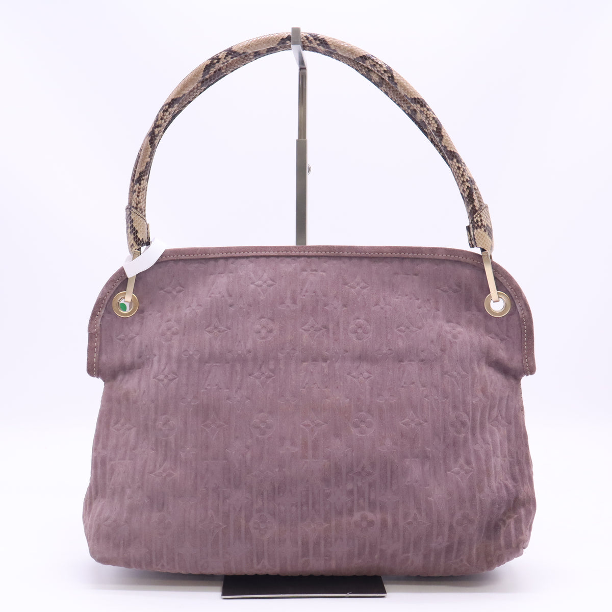 Limited Edition Amethyst Monogram Embossed Suede Wish Bag B24922