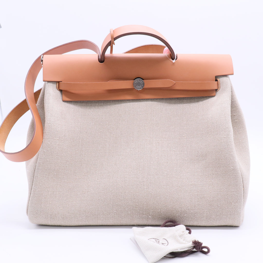 Hermes Toile Officer Verso Herbag Zip LDJ2644 twins