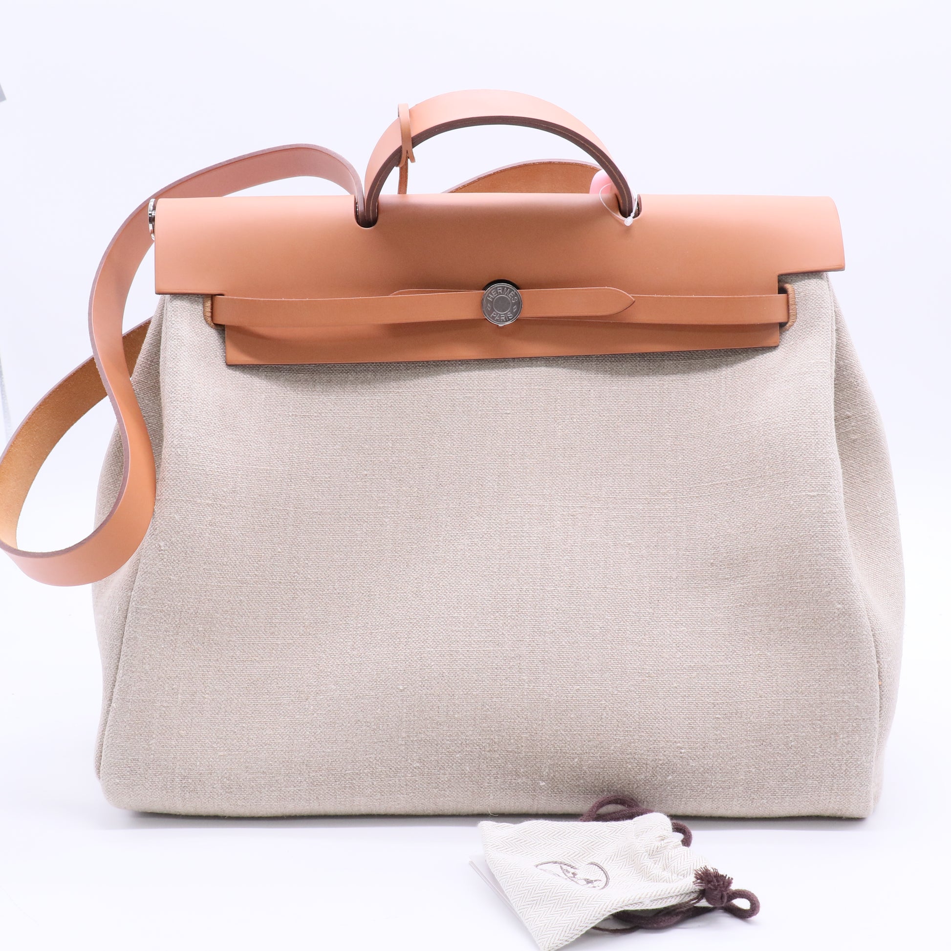Hermes Toile Officer Verso Herbag Zip LDJ2644 twins