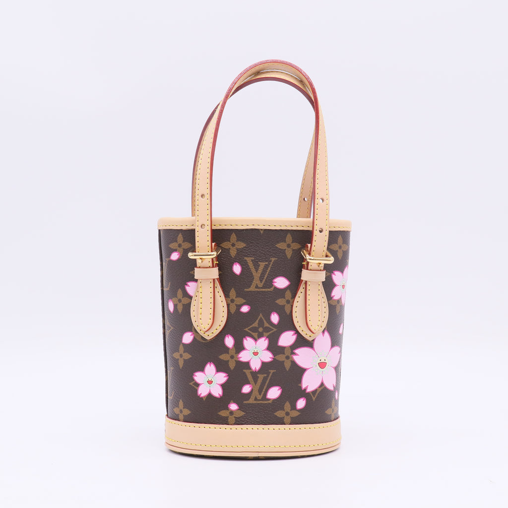 LV X TM Monogram Cherry Blossom Nano Bucket Sakura Brown B23877