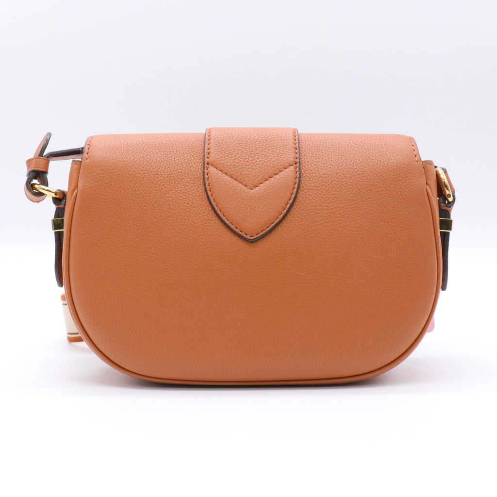 Grained Calfskin LV Pont 9 Soft MM Golden Siena twins