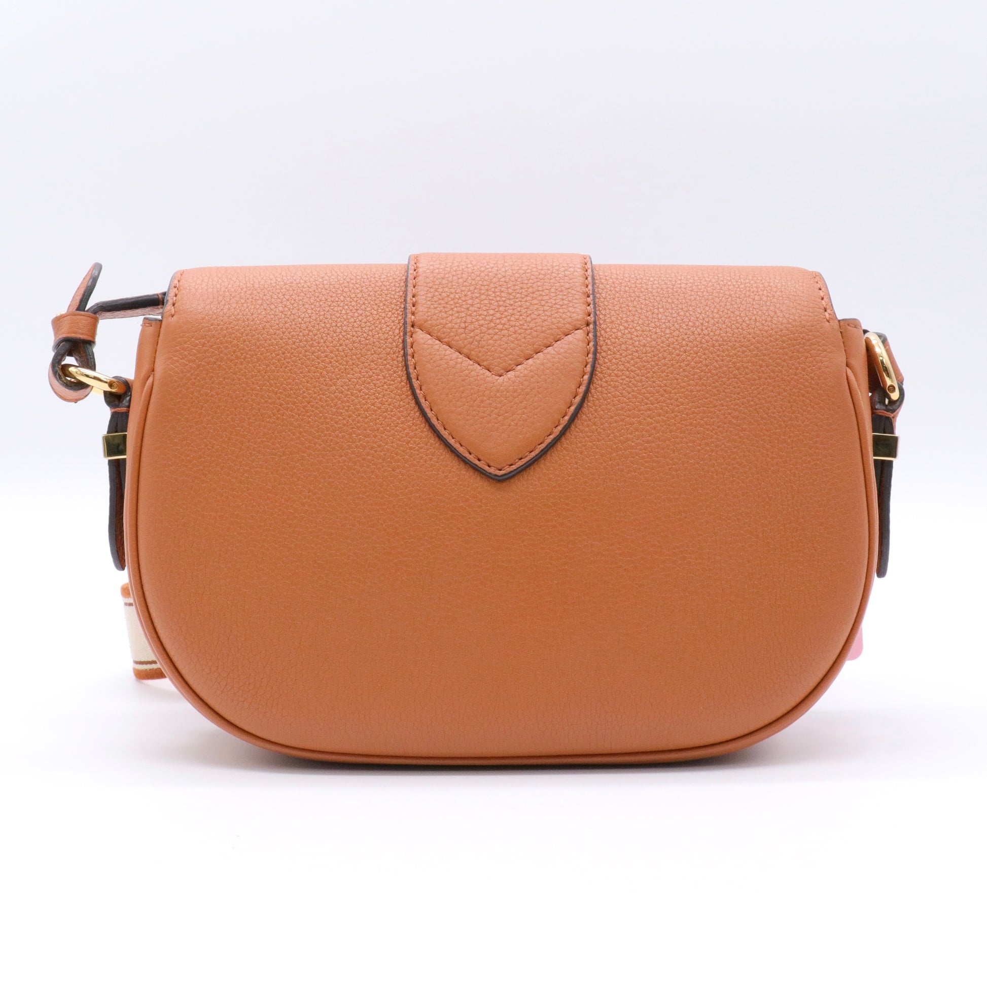 Grained Calfskin LV Pont 9 Soft MM Golden Siena twins