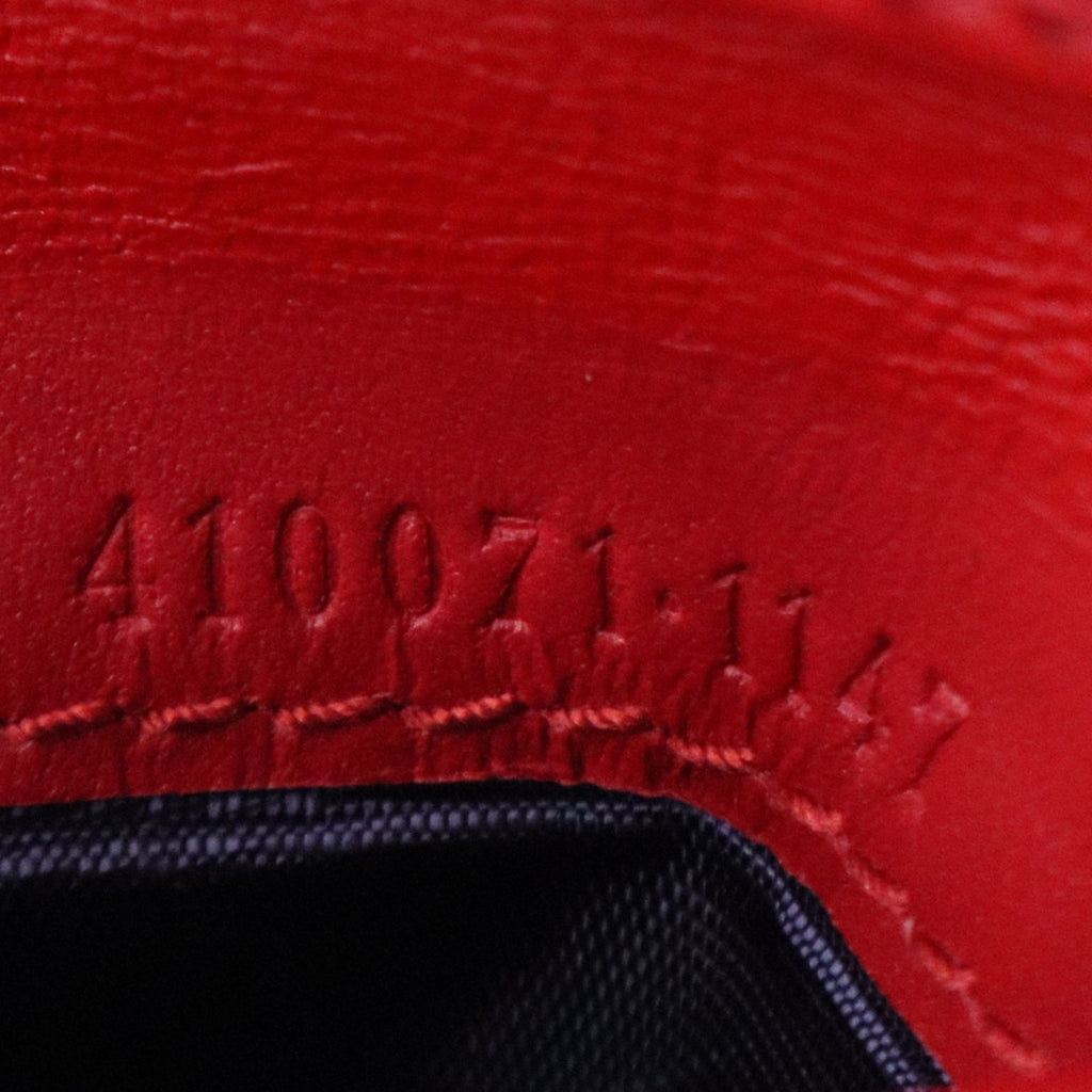 Beige/Blue GG Blooms Coated Canvas Card Case