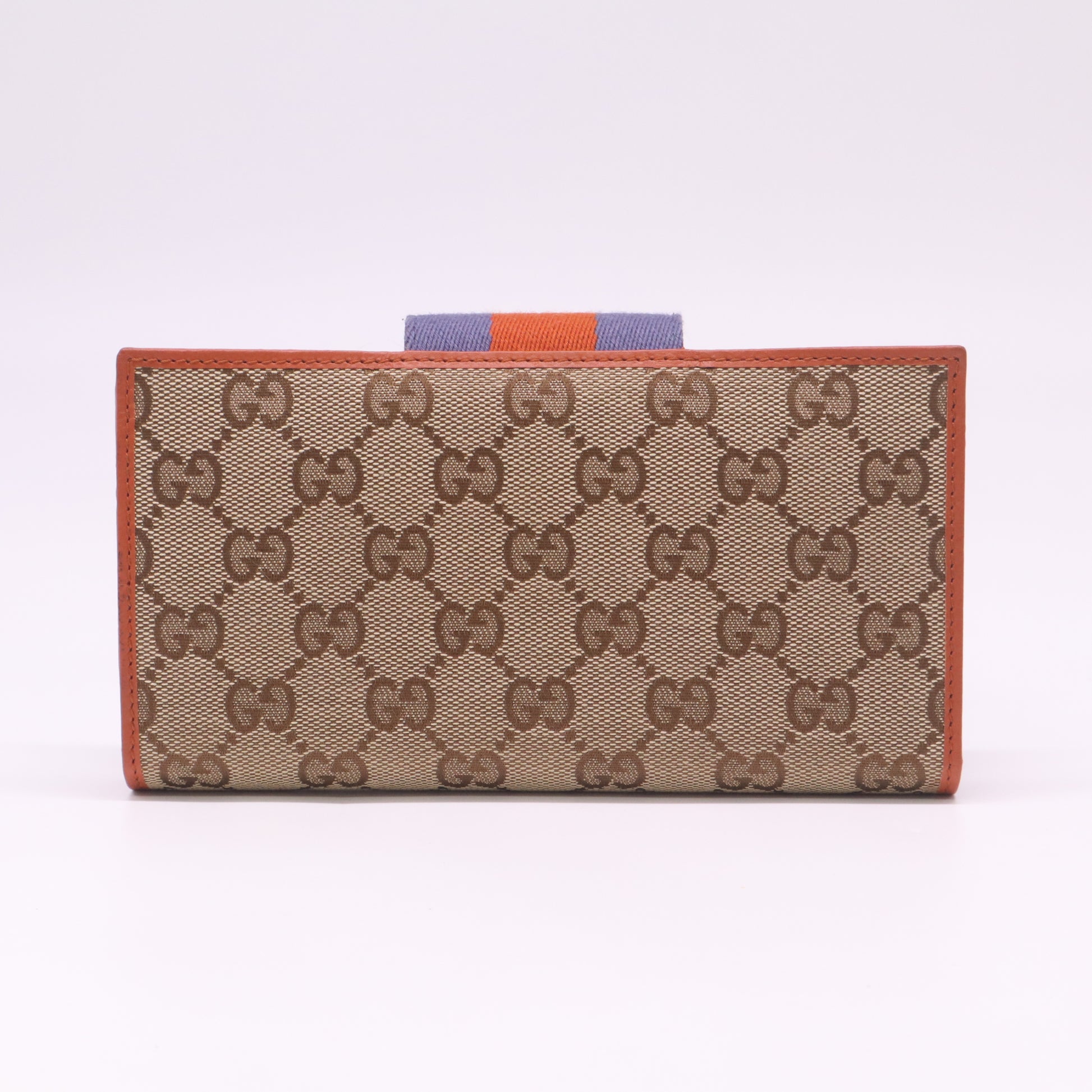 Gucci GG Canvas Web Continental Wallet W22466