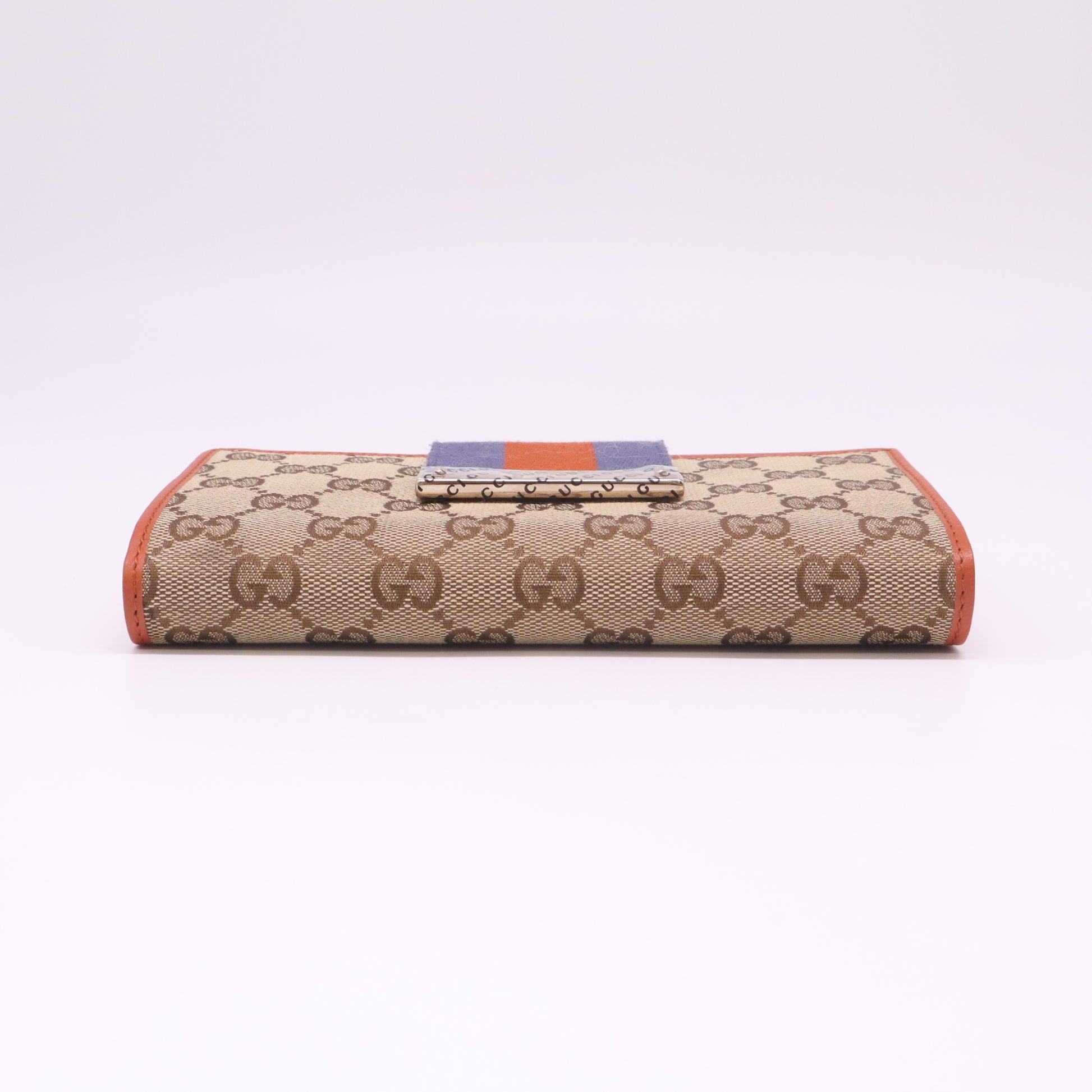 Gucci GG Canvas Web Continental Wallet W22466